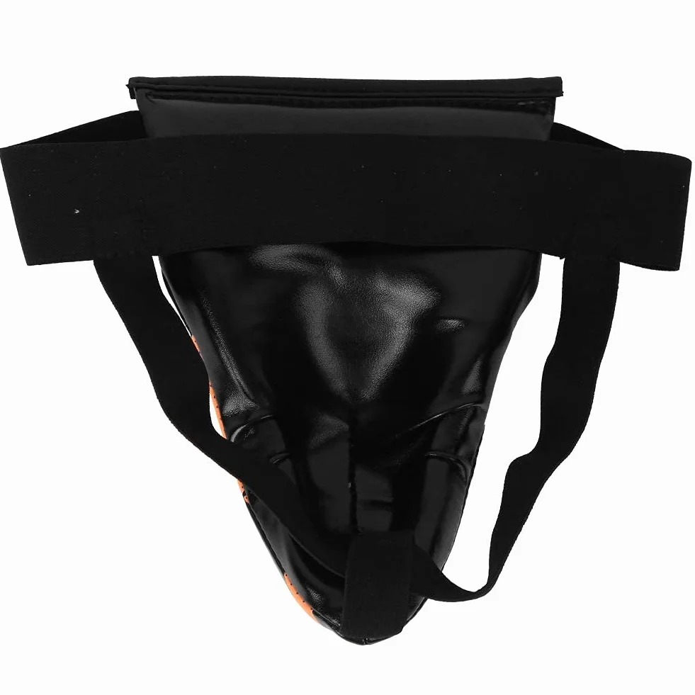 Alomejor Niños Jockstrap Groin Guard Youth Boys Abdo Groin Cup Protector Boxeo Equipo Protección Abdominal Negro