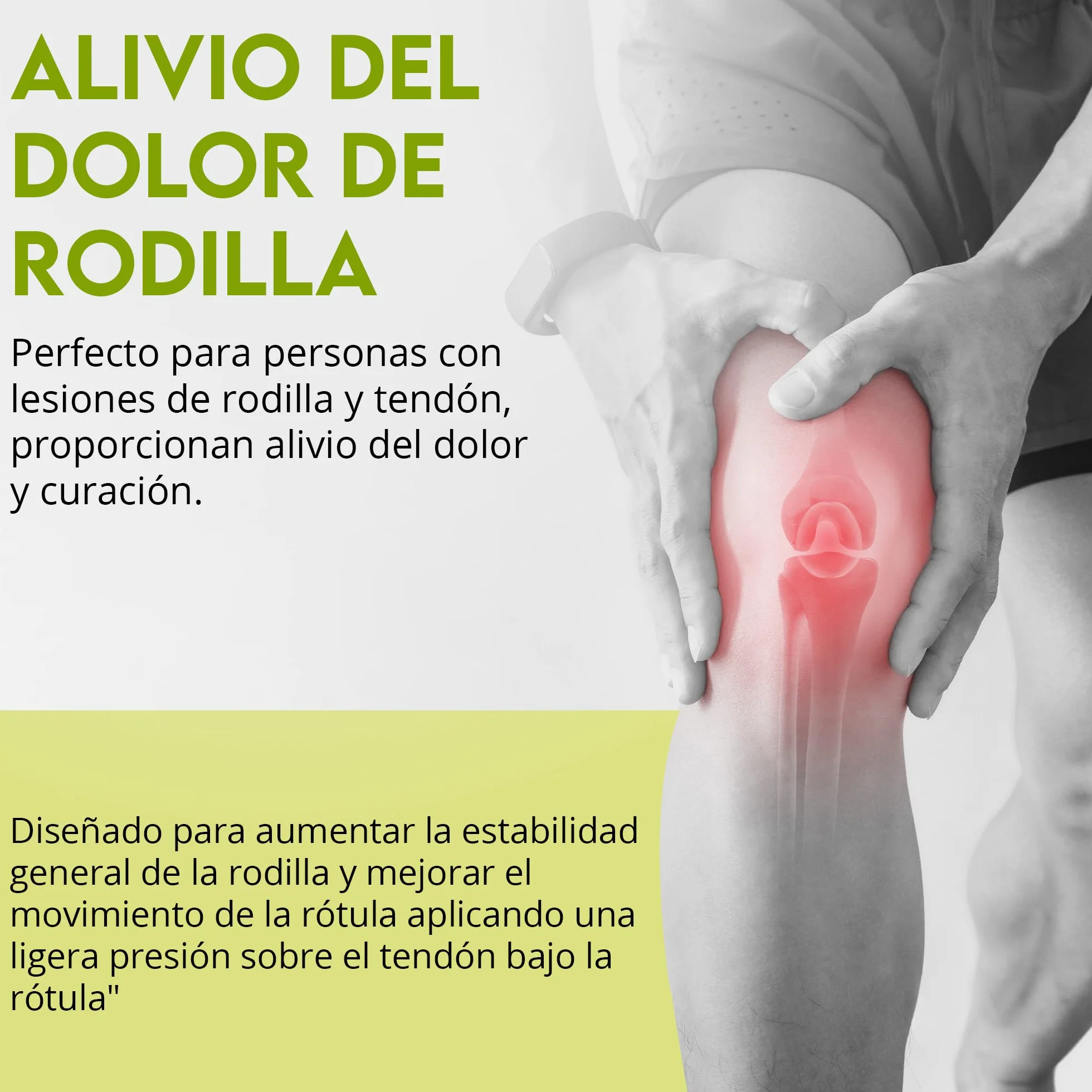 FEVAN Rodilleras Ajustable de Neopreno para Menisco y Ligamento, Antideslizantes, Unisex, Crossfit (Negro)