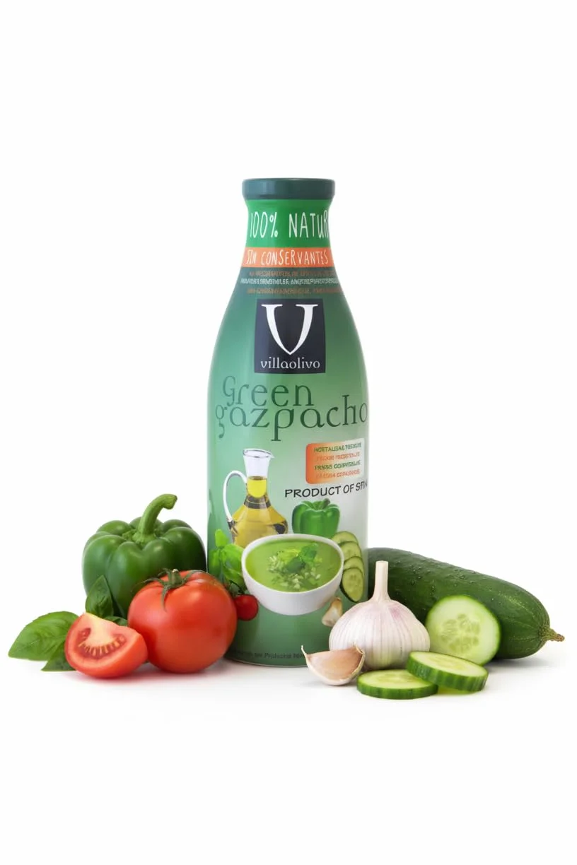 Villaolivo Pack Gazpachos y Salmorejos 1L (6 Botellas) Bio y Tradicional 100% Natural Sin Conservantes