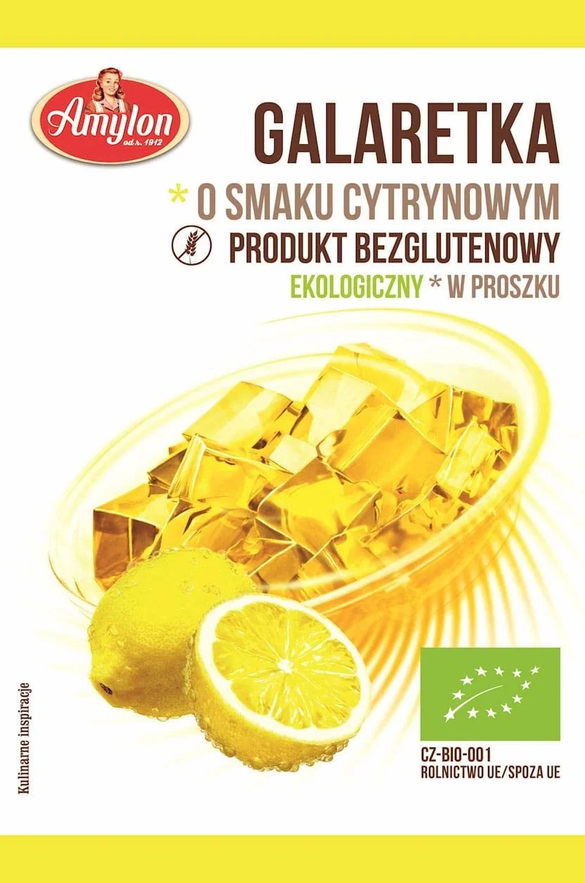 GELATINA CON SABOR A LIMÓN BIO 40 g - AMYLON