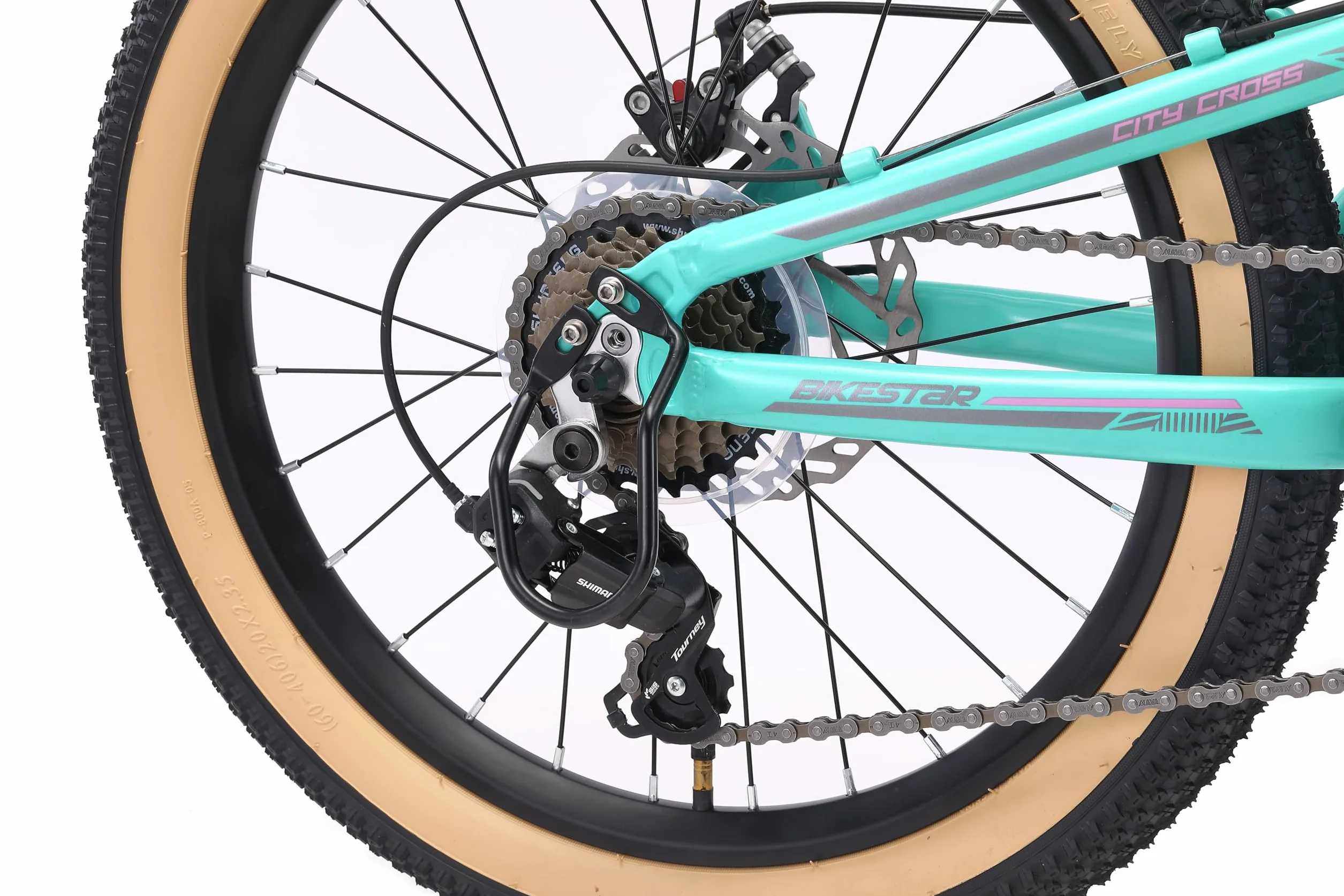 BIKESTAR Bicicleta de montaña Aluminio Suspensión Doble 20 Pulgadas 6 años Cambio Shimano 7 velocidades Freno de Disco niños