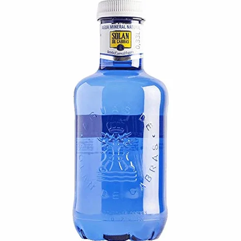 Caja de 12 frascos de agua mineral Solan de Cabras 330 ml