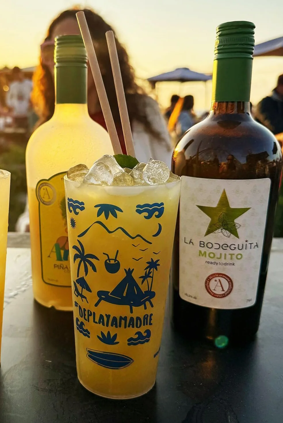 La Bodeguita Mojito – Cóctel Premium, artesano y natural – Pack 2 botellas elaborado con ron dorado, limón mediterráneo y hierbabuena – 2×75 cl.