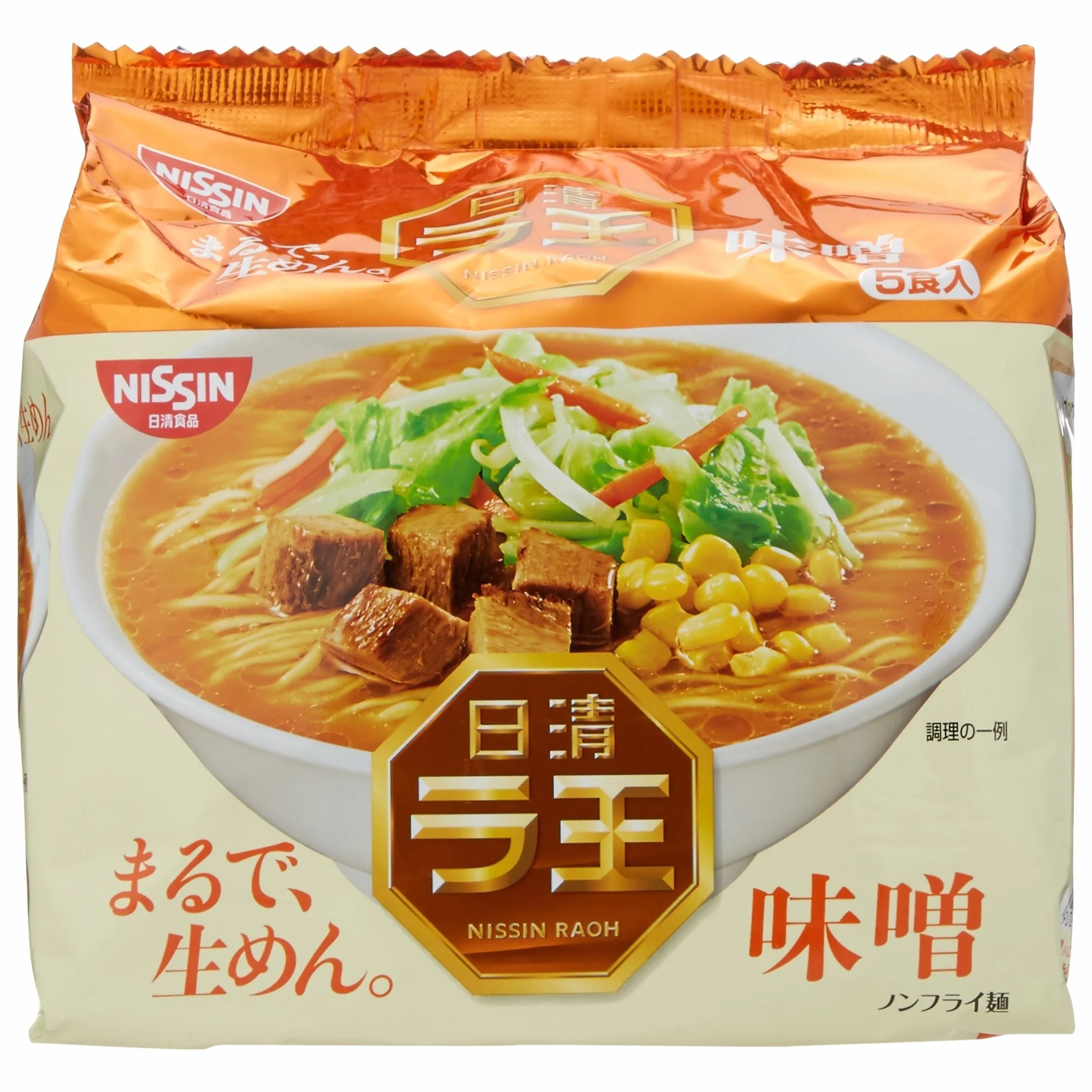 Nissin - Raoh Japanese Instant Ramen Noodles Miso 17.1oz (For 5 Bowls)