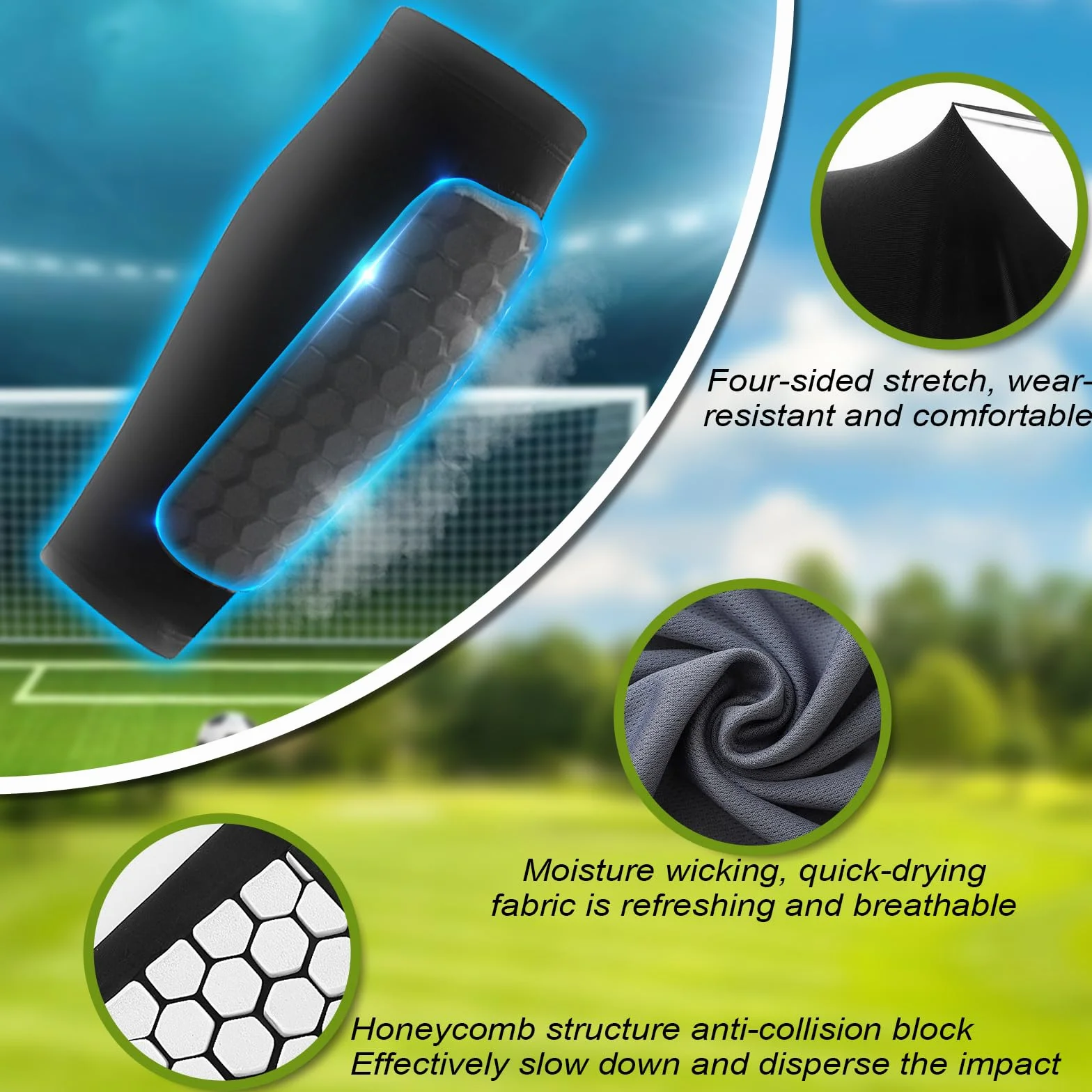 Espinilleras Fútbol Niño Transpirables Antideslizantes Ergonómicas Protección Total