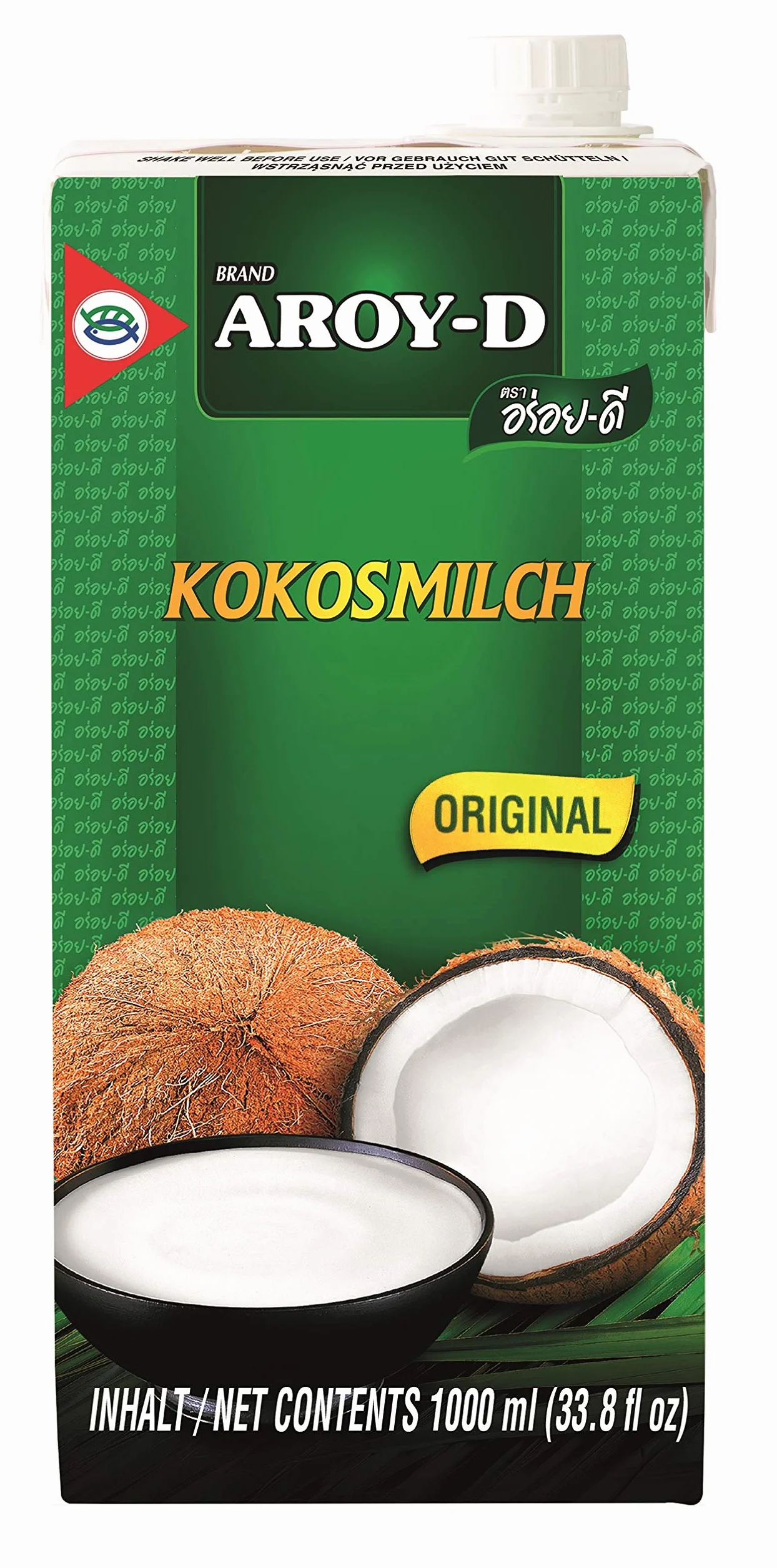 Aroy-D Leche de coco 5 x 1 litro