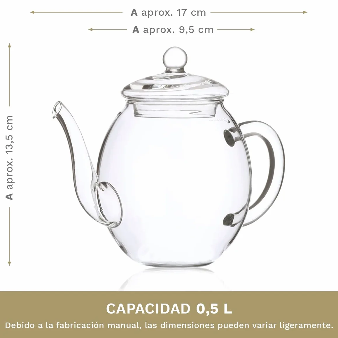 Creano Flores de Té Blanco 6 uds – Cofre de Madera con Tetera de Vidrio 500ml Antigoteo – Set de Lujo para Regalo – Té en Flor Hecho a Mano