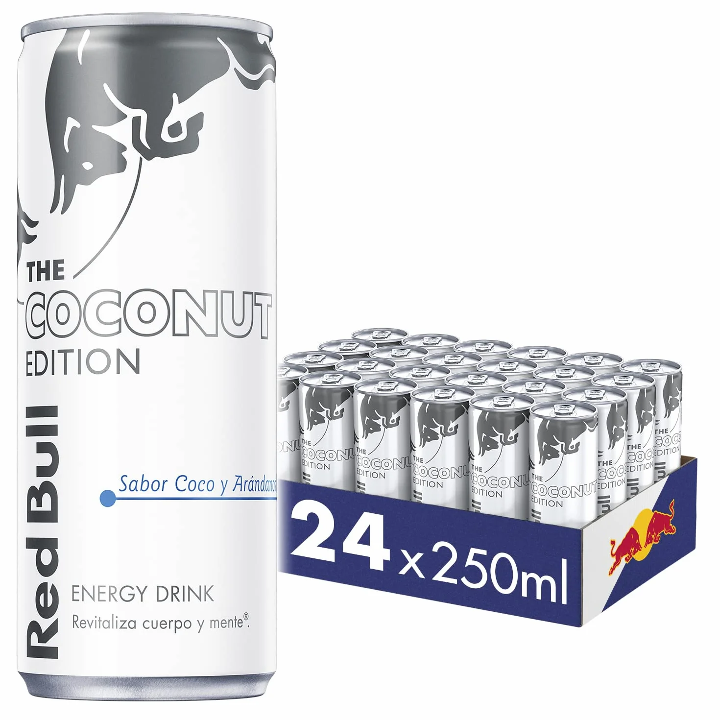 Red Bull Bebida Energética, Coco y Arándanos, 24 x 250 ml