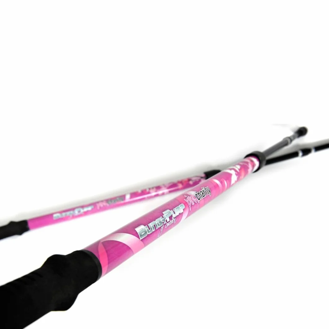 Bastones de marcha nórdica BungyPump Pink Charity 4 kg resistencia 3 piezas desmontables rosa