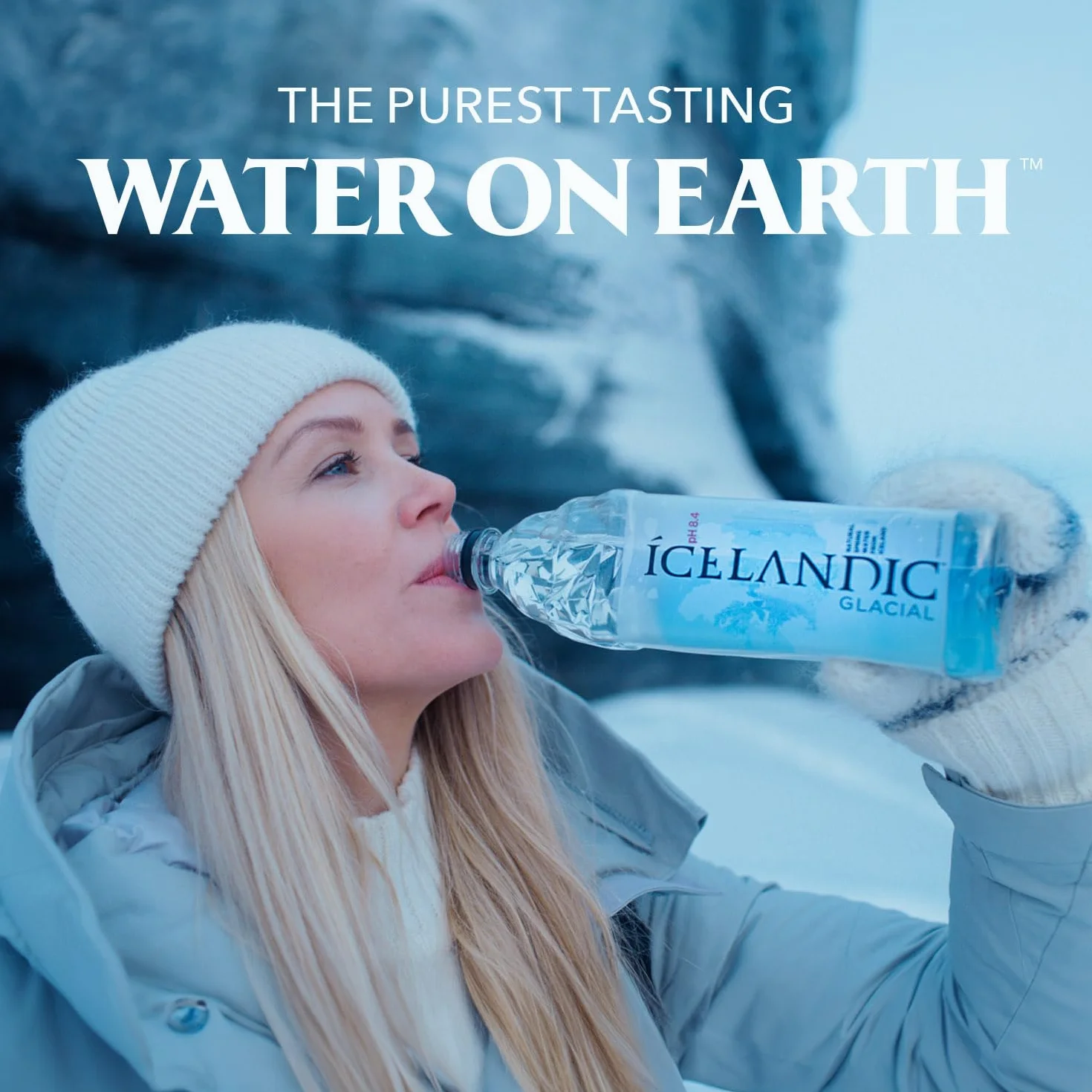 Icelandic Glacial Agua Premium Sin Gas 1L Botellas de PET Reciclado x 12 Por Paquete – Alcalina/Bajo pH, Empaque Reciclado, Sin BPA, Carbono Neutral desde el Manantial Islandés. Bajo Contenido de TDS.