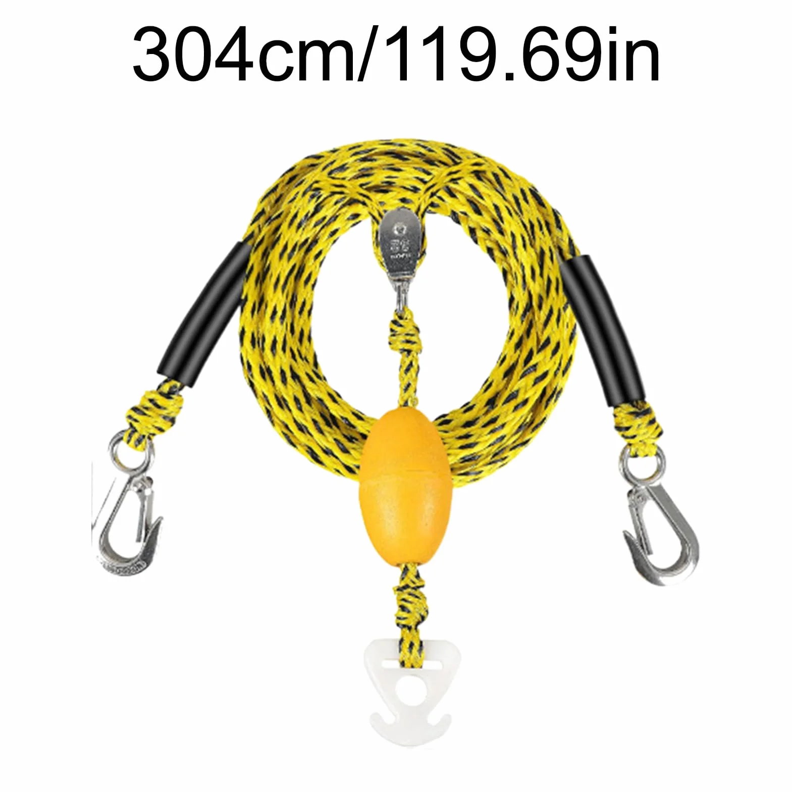 Arnés de remolque de botas - cuerda de remolque de deportes acuáticos, dispositivo de tren de tubo para 4 personas, bote de cuerda de remolque robusto