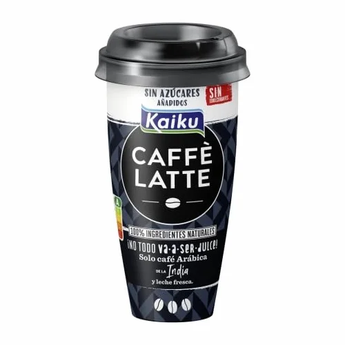 6 Unidades KAIKU CAFFÈ LATTE SABORES (REFRIGERADO) (KAIKU CAFFÈ LATTE SIN AZÚCAR, 230 ml.)