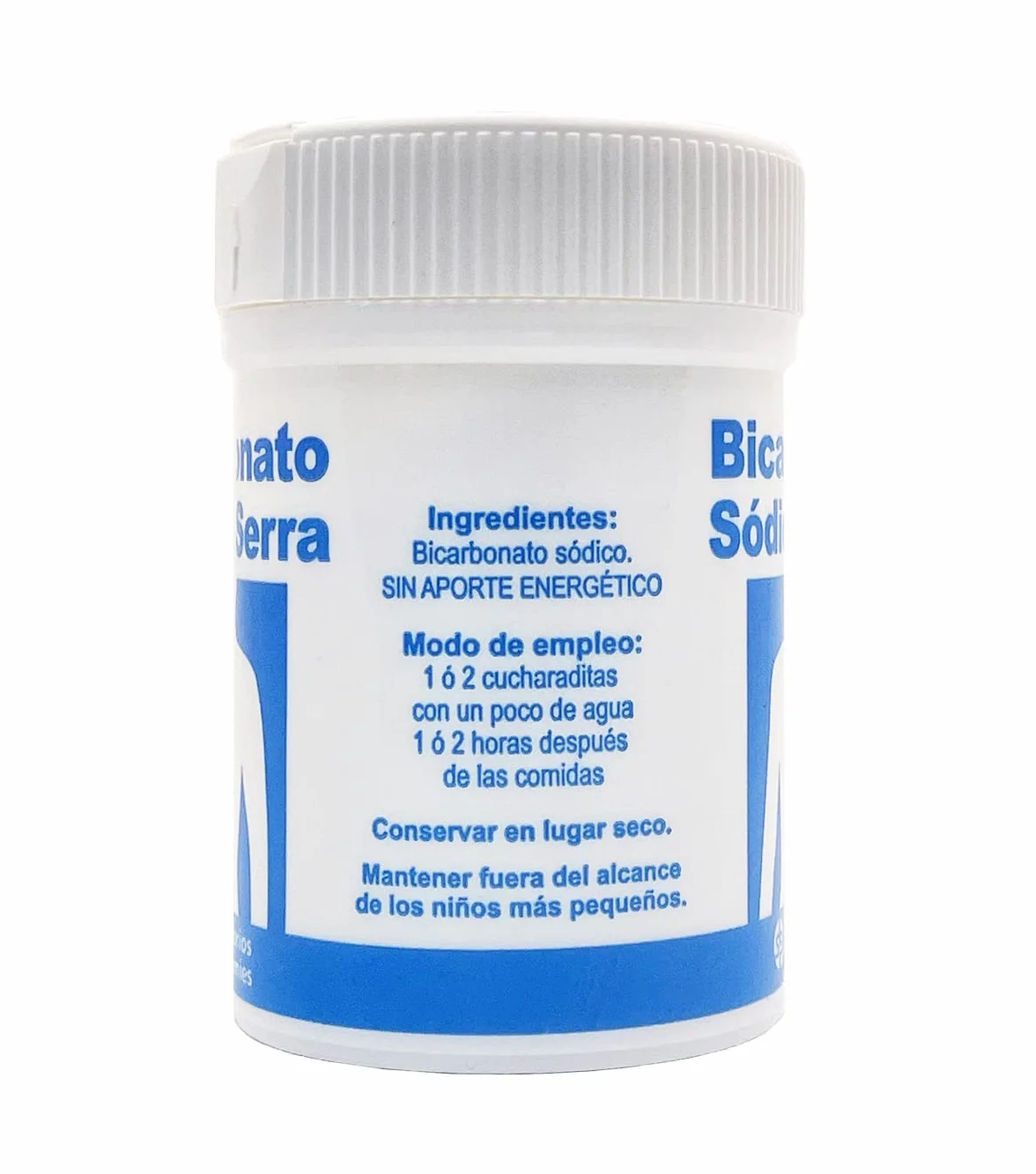 Bicarbonato Sódico Serra Pack 4 | Bicarbonato de sodio alimenticio | 180 gramos bicarbonato puro 100% Natural | 720 gramos total 4 botes