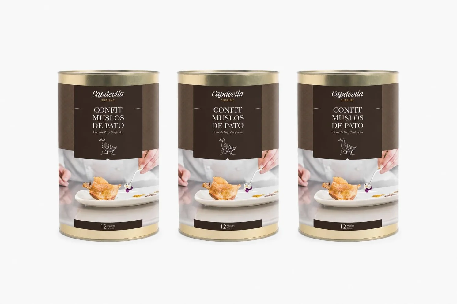 CAPDEVILA Confit de Pato Muslos 12 unidades - Pack de 3 Unidades