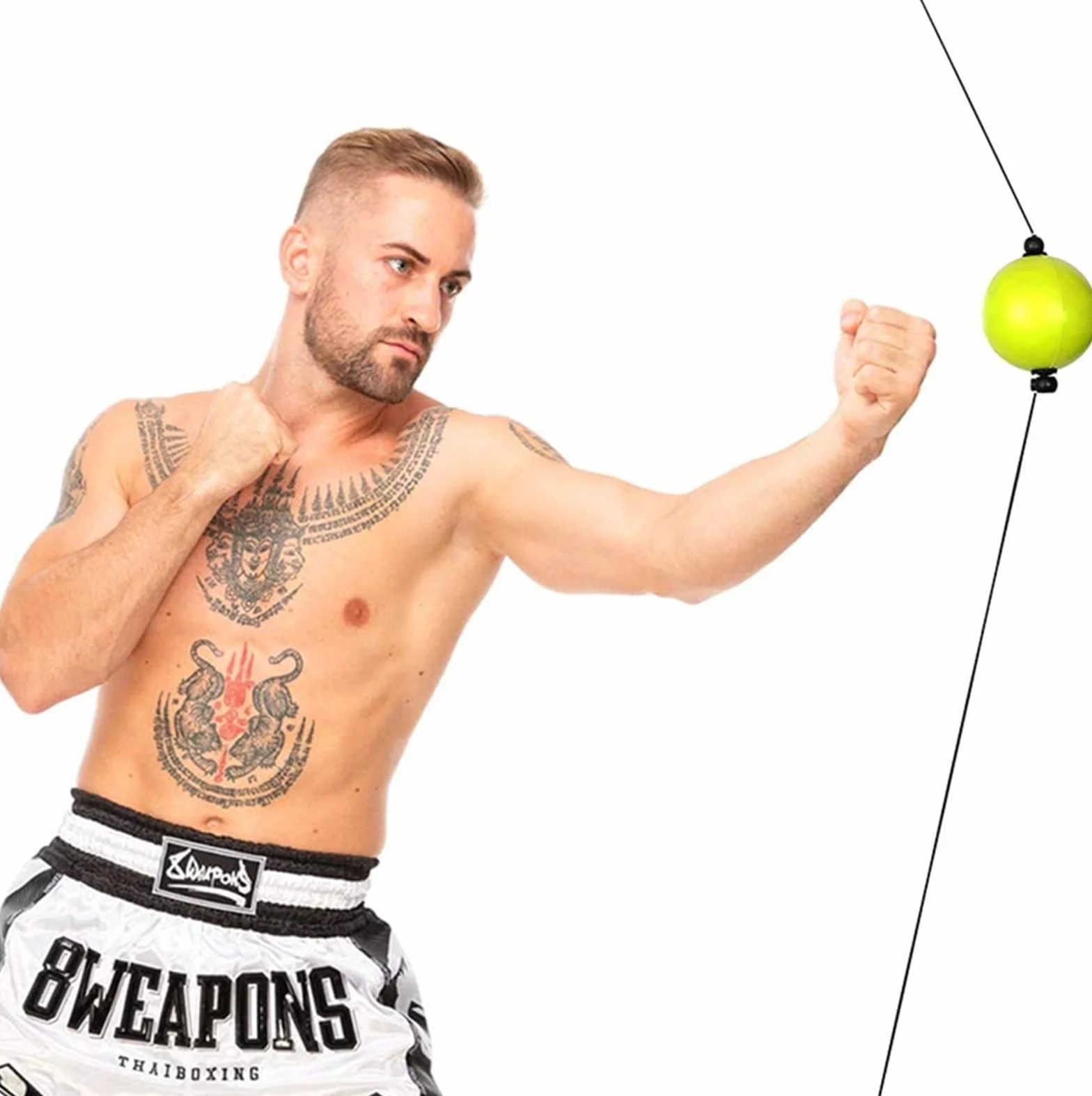 Pelota reflexball de entrenamiento de velocidad de reacción con ventosas fuertes