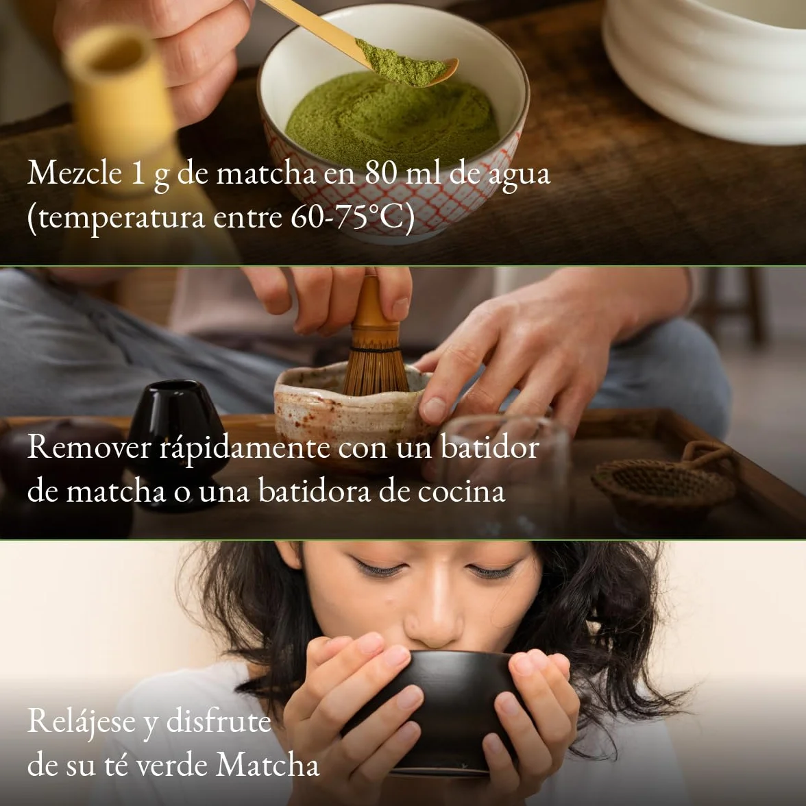 Organic Matcha Tea Powder from Japan Monte Nativo (100g) - Organic Macha Tea - Herbal Infusions - Green Tea - Carefully Cut and Dried - 100% Pure and Natural