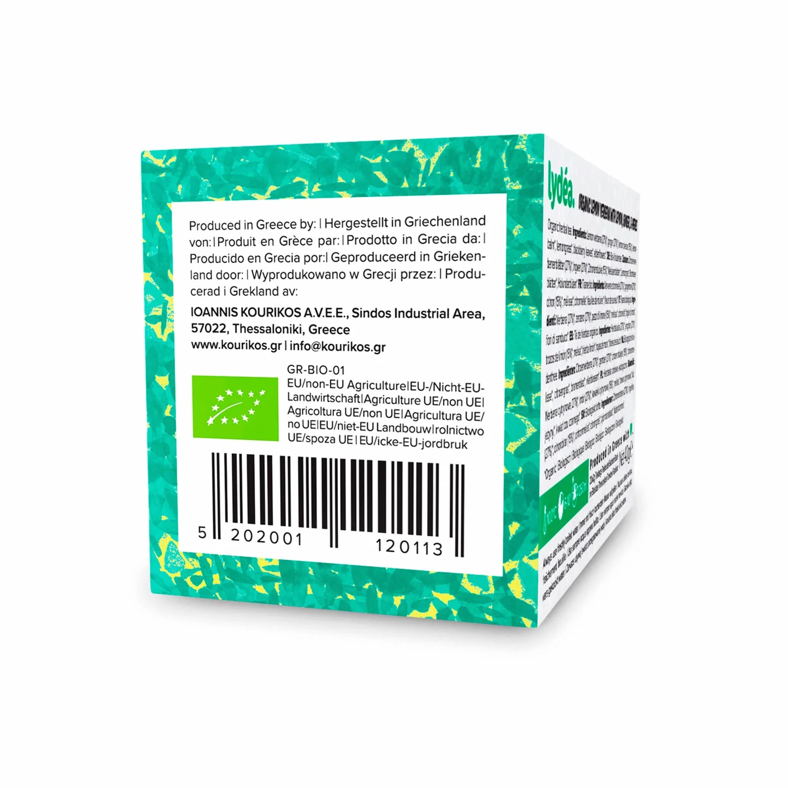 lydéa Lydea - Té de hierbas orgánicas, verbena de limón con limón, jengibre y hierbas, 60 pirámides, paquete de 3 [3 x 20 pirámides]