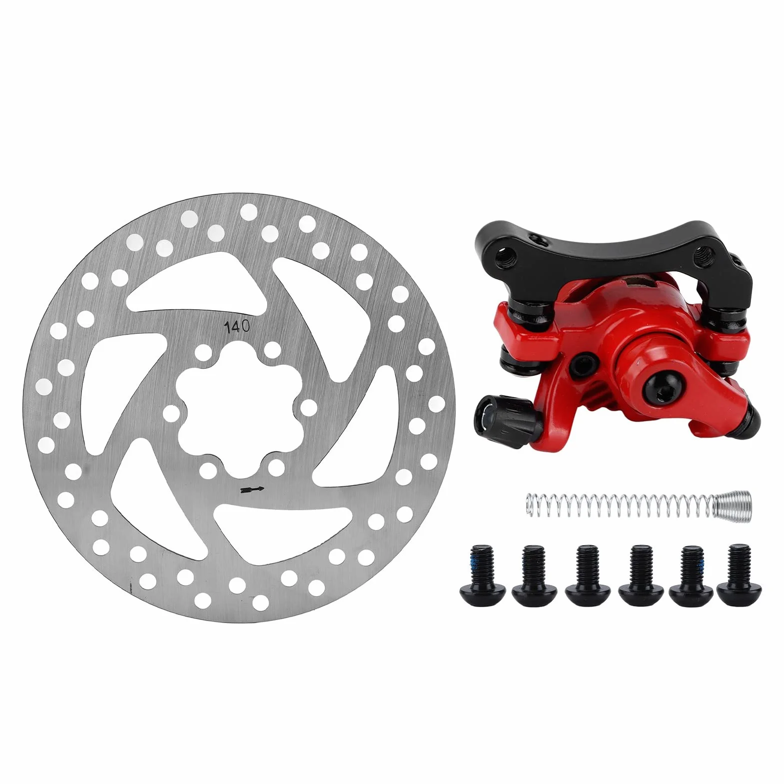 Scooter Eléctrico Kit Freno Disco 140mm 6 Orificios Aleación Aluminio
