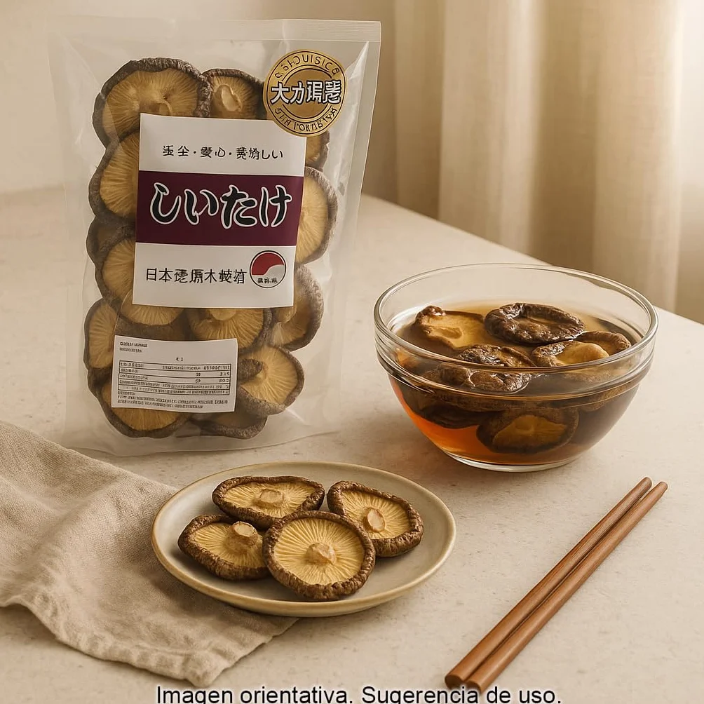 Setas Shiitake Deshidratadas Japonesas 30 g Ingrediente Umami para Ramen Caldos Sopas Salteados y Salsas