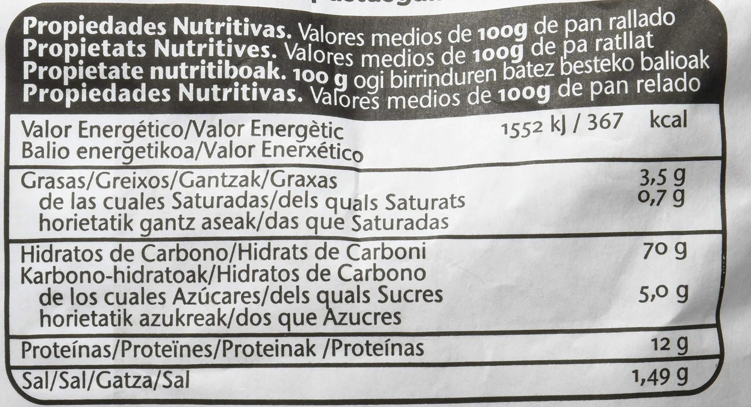 Pastas Gallo Pan Rallado 5000 g
