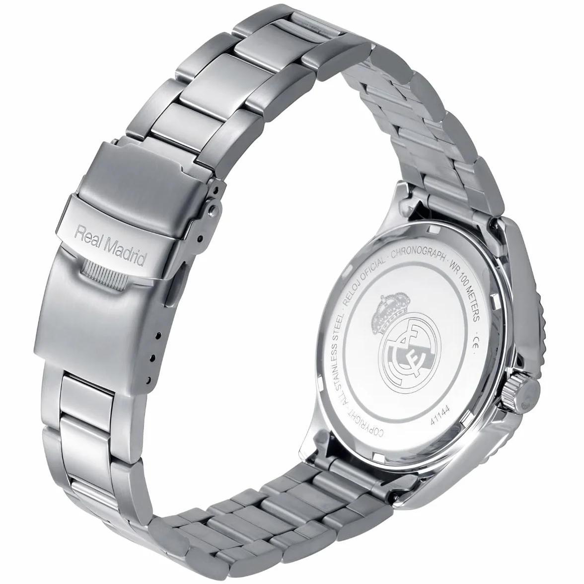 Viceroy Reloj Oficial Real Madrid Mujer Acero Inoxidable Cuarzo Esfera Blanca Resistente Agua 10 ATM Cadete