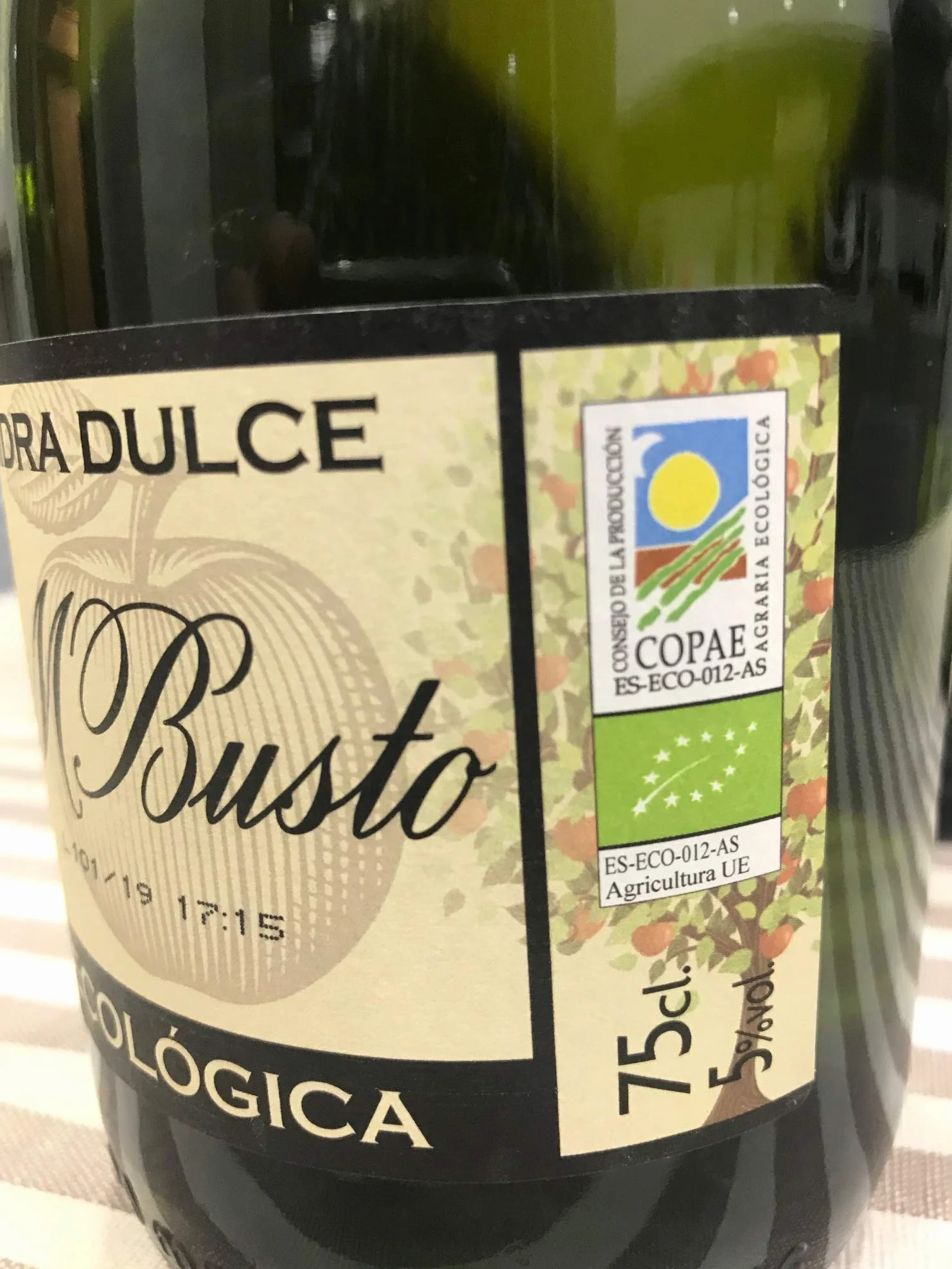 Sidra Ecológica M Busto Organic Cider 3x75cl