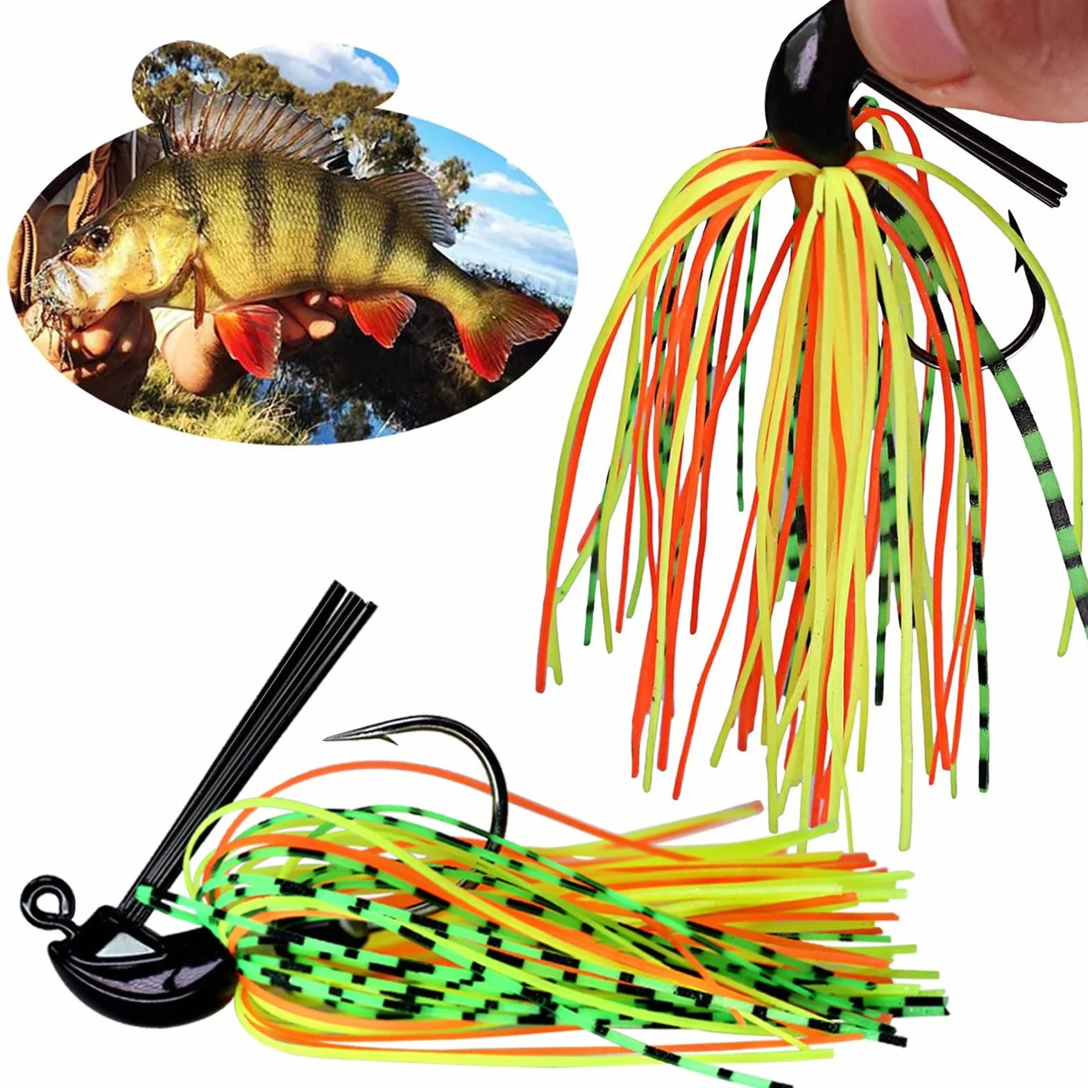 THKFISH Señuelos de Pesca Jigs Kit 5g 7g 10g 12g 14g 15g 16g 5 piezas 10 Pares
