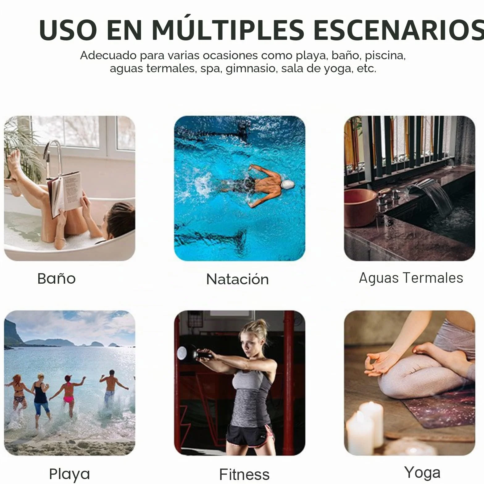 Mokani Poncho de Surf Ligero Compacto Secado Rápido Toalla Adultos Microfibra Playa Azul Oscuro