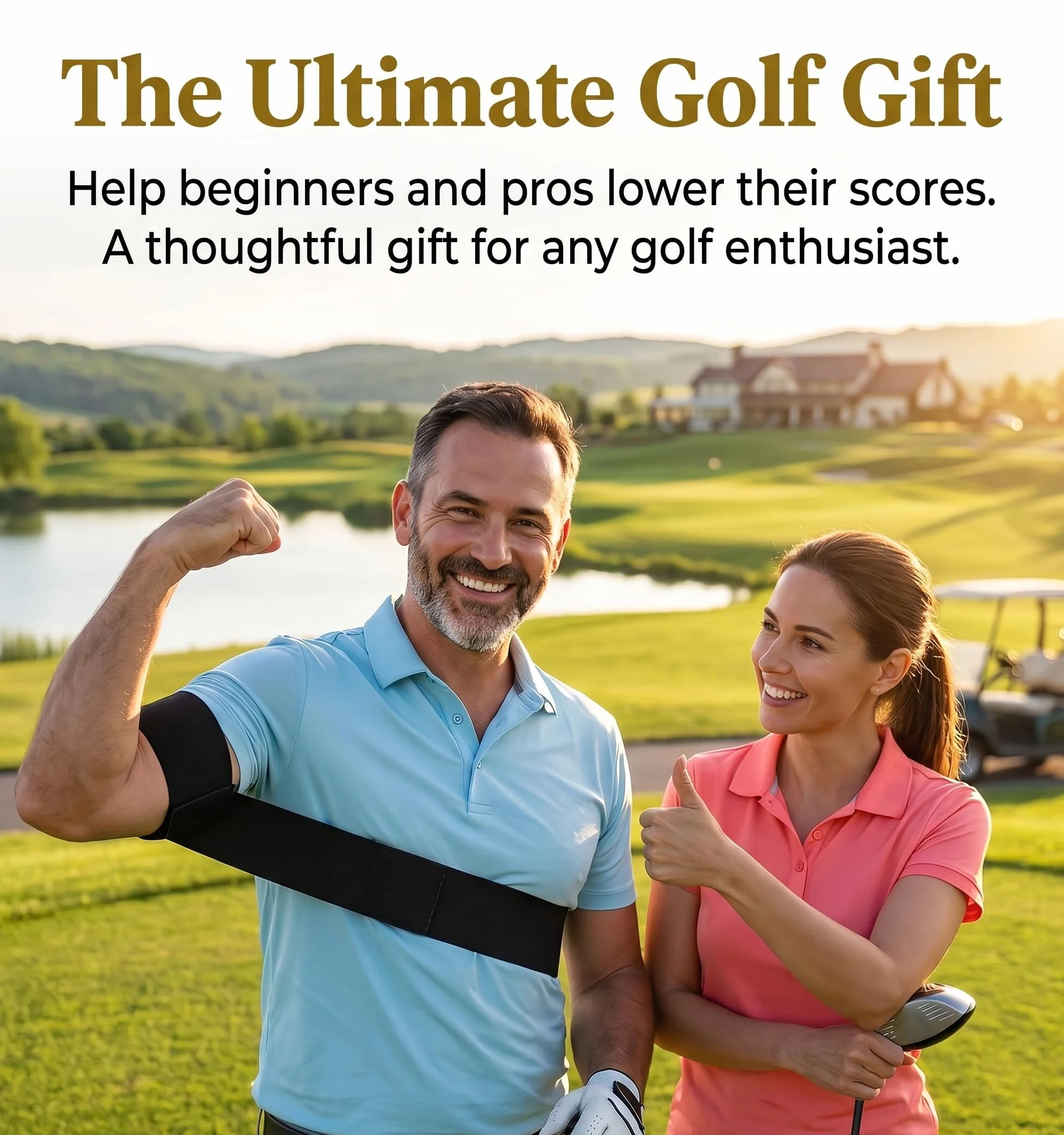 Slider Golf Training Aid Banda de Entrenamiento Ajustable para Brazos