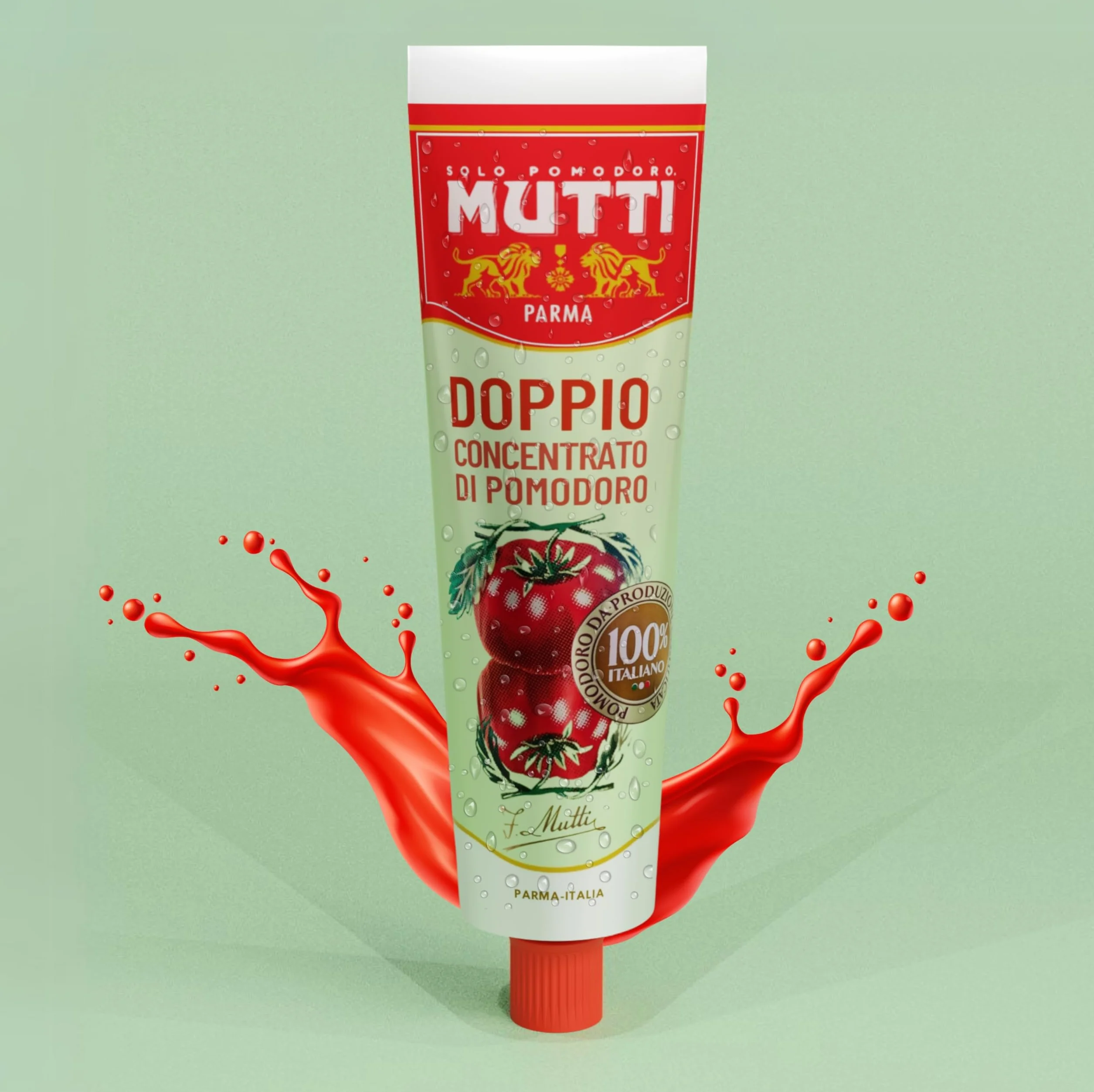 Mutti 130g - Doble Concentrado de Tomate - Importado de Italia (Pack de 4)