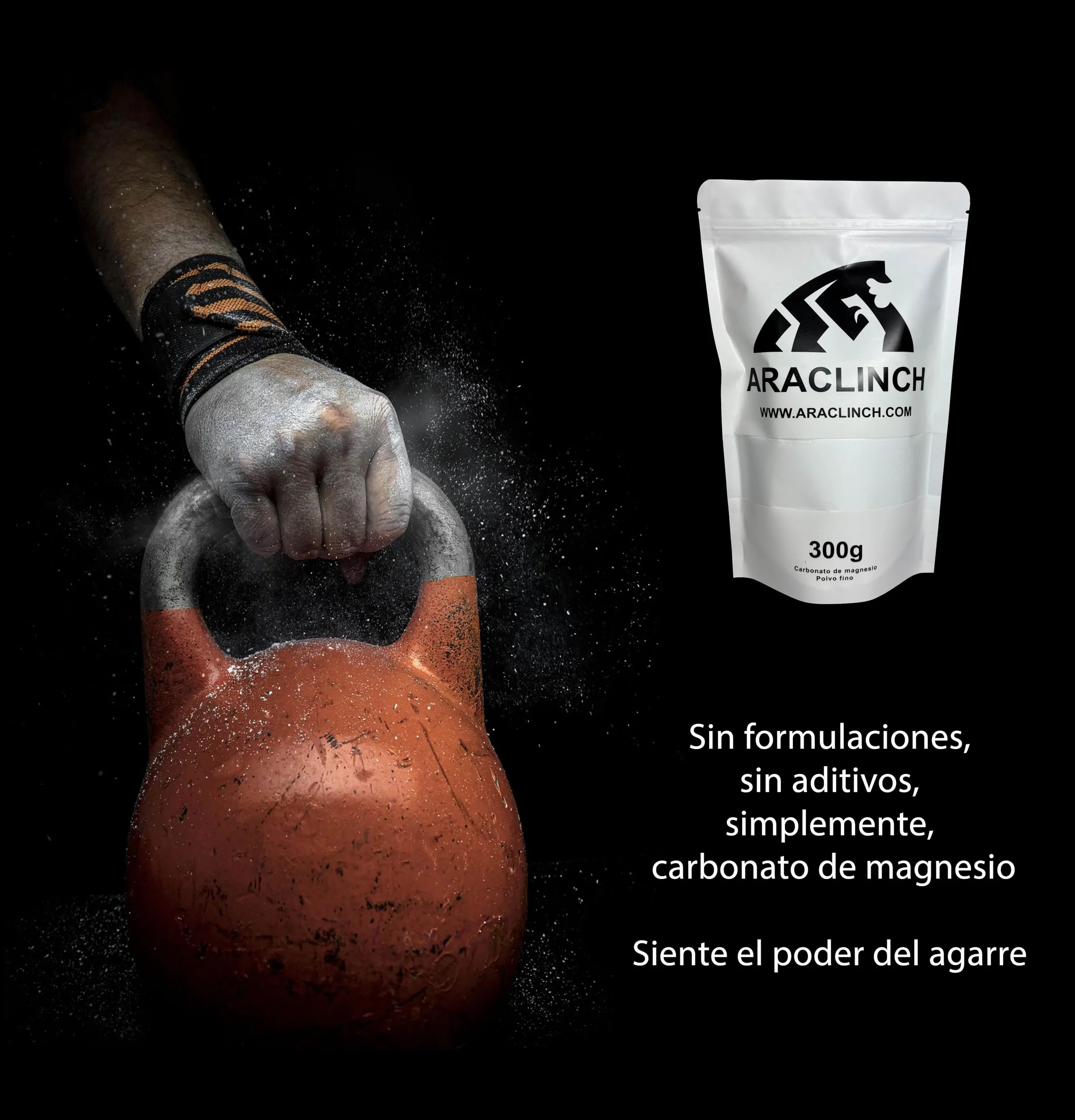 Carbonato de Magnesio en Polvo 300g para Escalada y Gimnasio