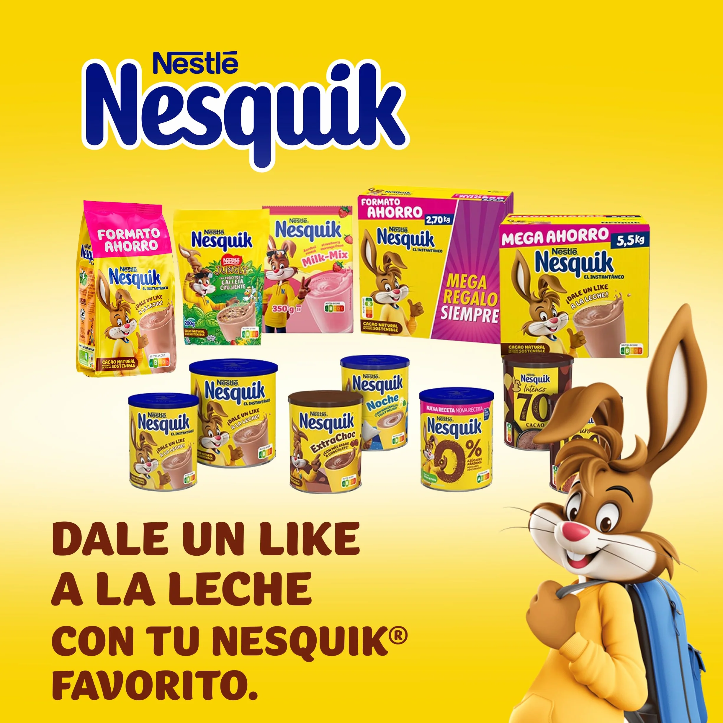 NESTLÉ NESQUIK cacao en polvo 6x290g