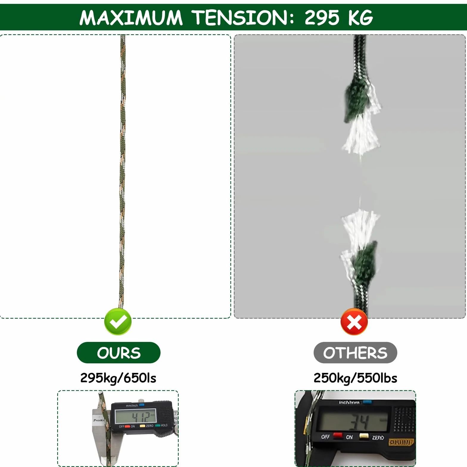 Cuerda Paracord Multiusos 4mm x 10m, 4 Unidades para Manualidades, Senderismo y Camping