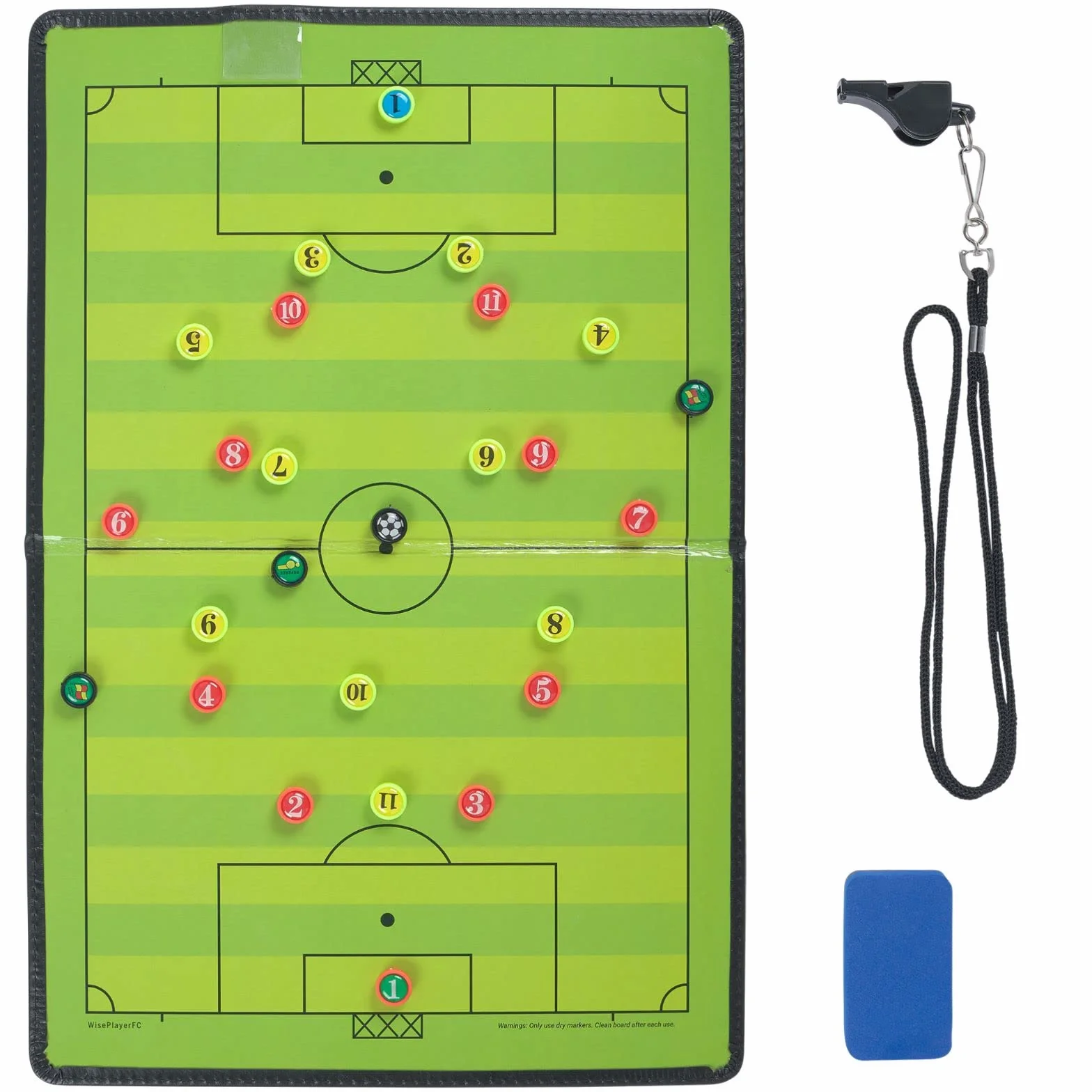 Carpeta Táctica Magnética Plegable para Entrenador de Fútbol