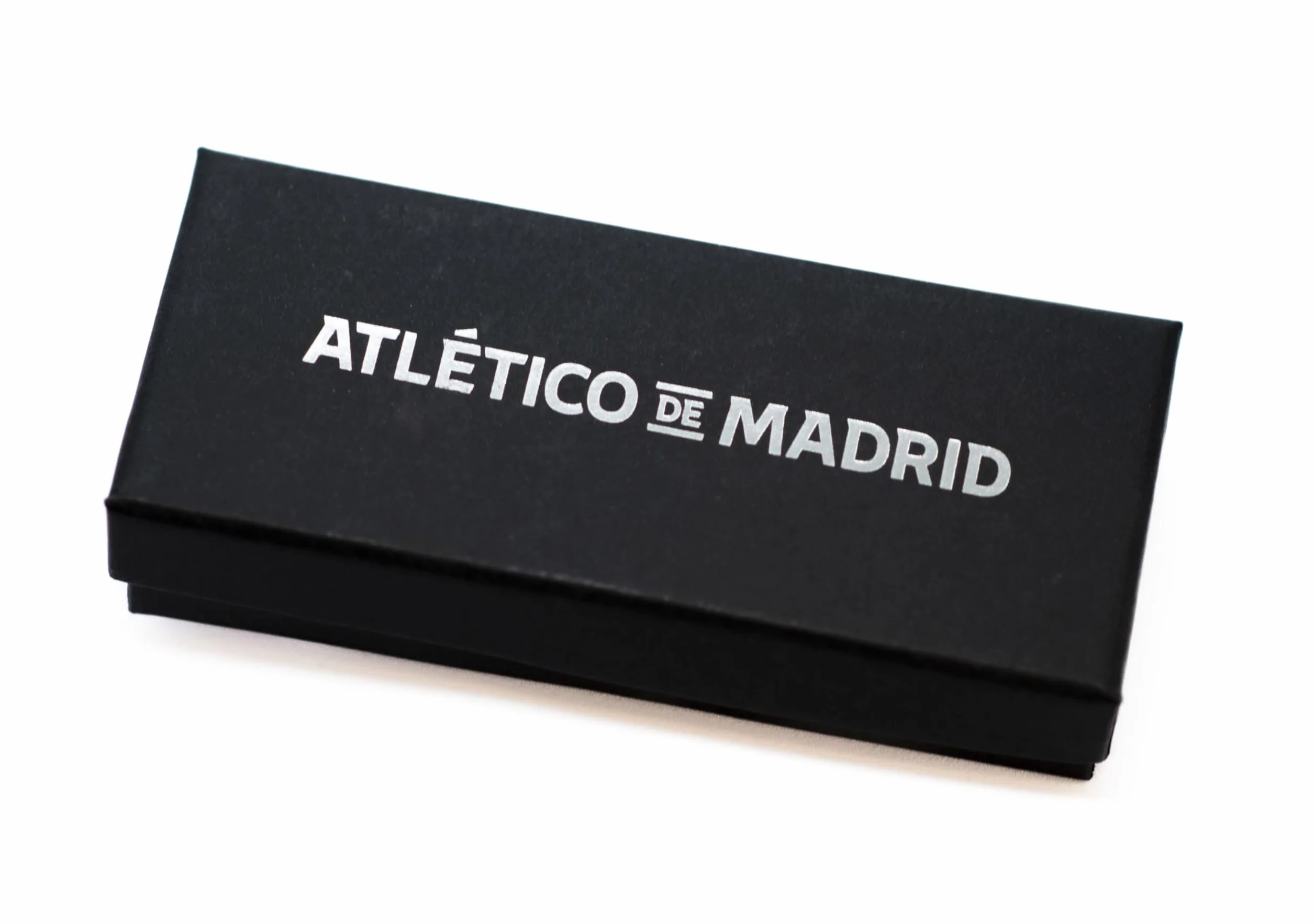 Llavero de piel negro Atlético de Madrid Oficial