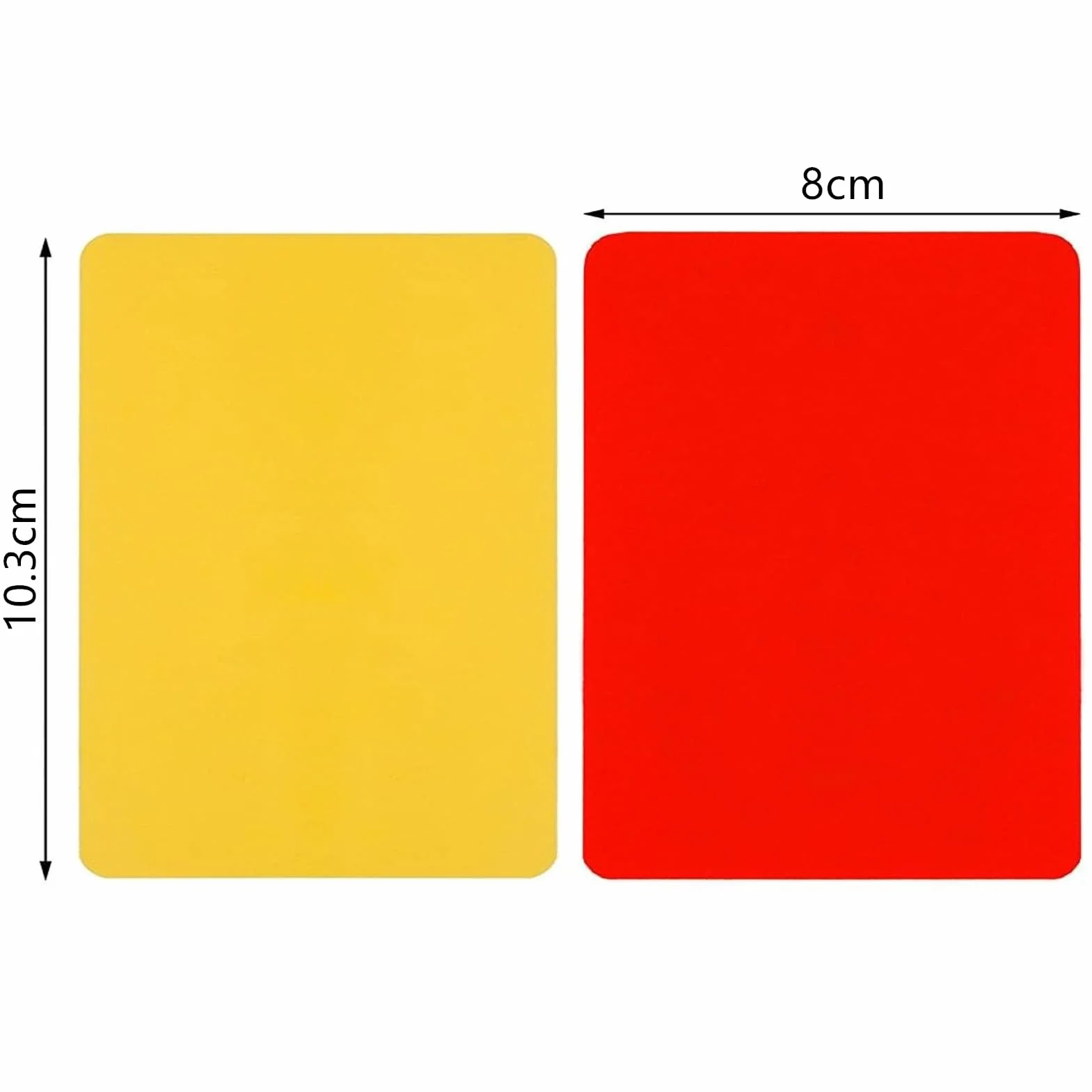 Kit de Tarjetas de Árbitro de Fútbol, Tarjetas Rojas y Amarillas de PVC