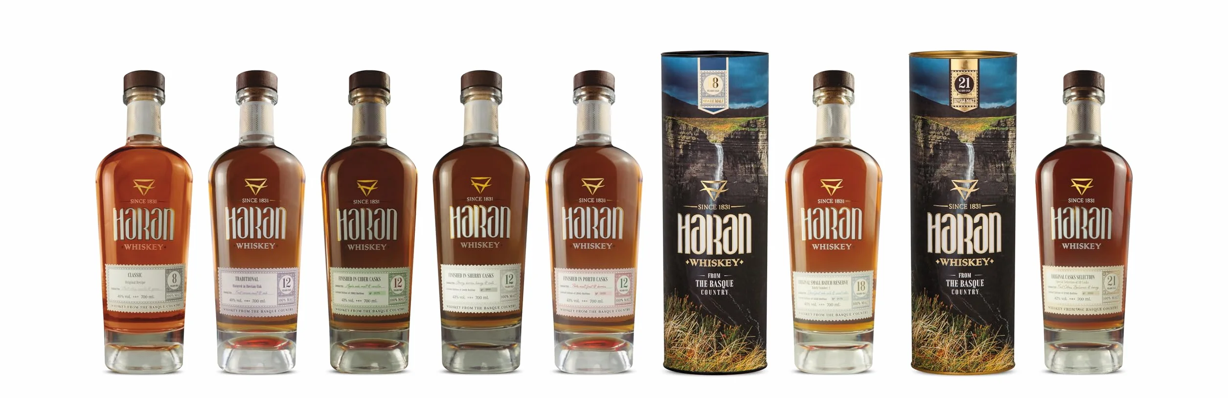 Destileria Acha Haran 12 Años Whisky Acabado en Barrica de Sidra 700ml