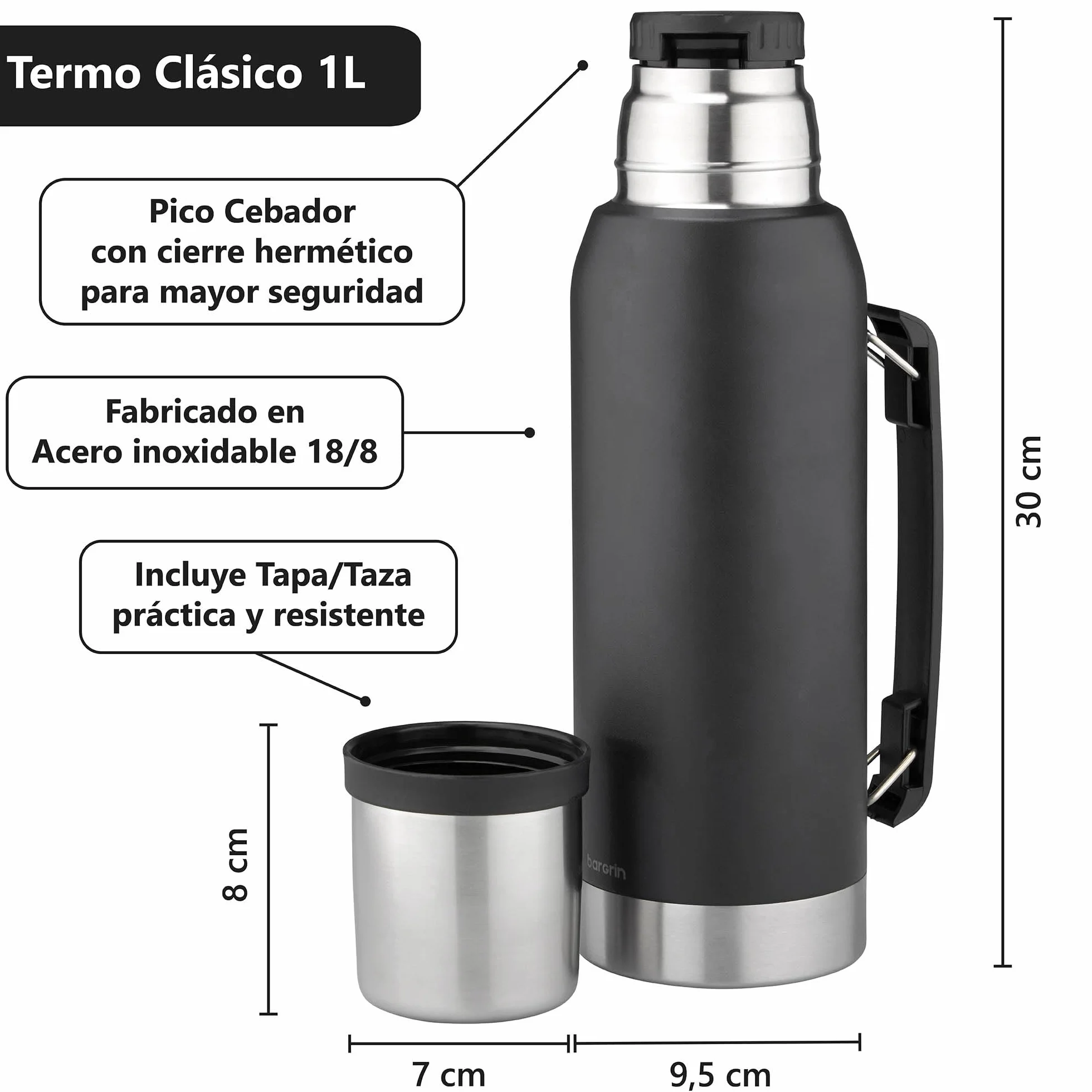 Kit Mate Argentino - Mate Argentino - Kit Mate - Yerba Mate - Mate Bombilla - Productos Argentinos - Negro