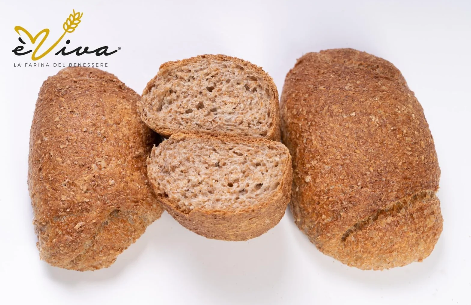 Agricola Piano - Autentica | Harina de Trigo Integral kg 1-100% Italiana – Ideal para Pan, Galletas y Masa Quebrada - Integral Verdadera – Profesional - Sin Aditivos - èViva
