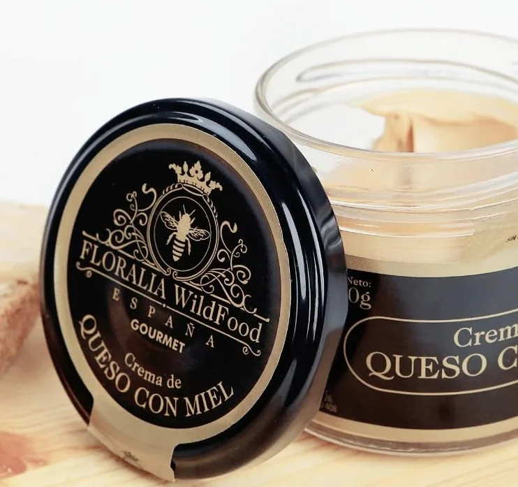 Crema de Queso con Miel FLORALIA | Tarro 100 gr | Alimento gourmet natural
