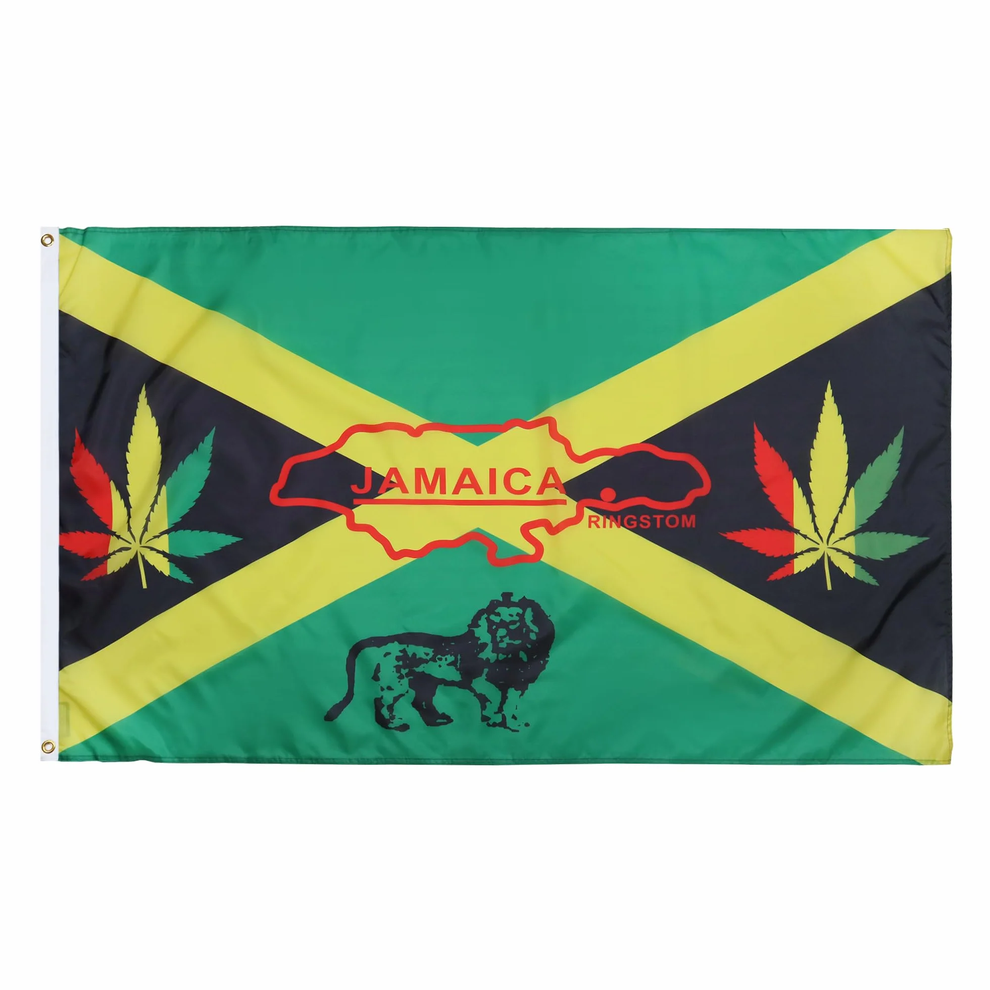 AZ FLAG Bandera Jamaica Reggae 90x60 cm 100% Poliéster Ojales Metal