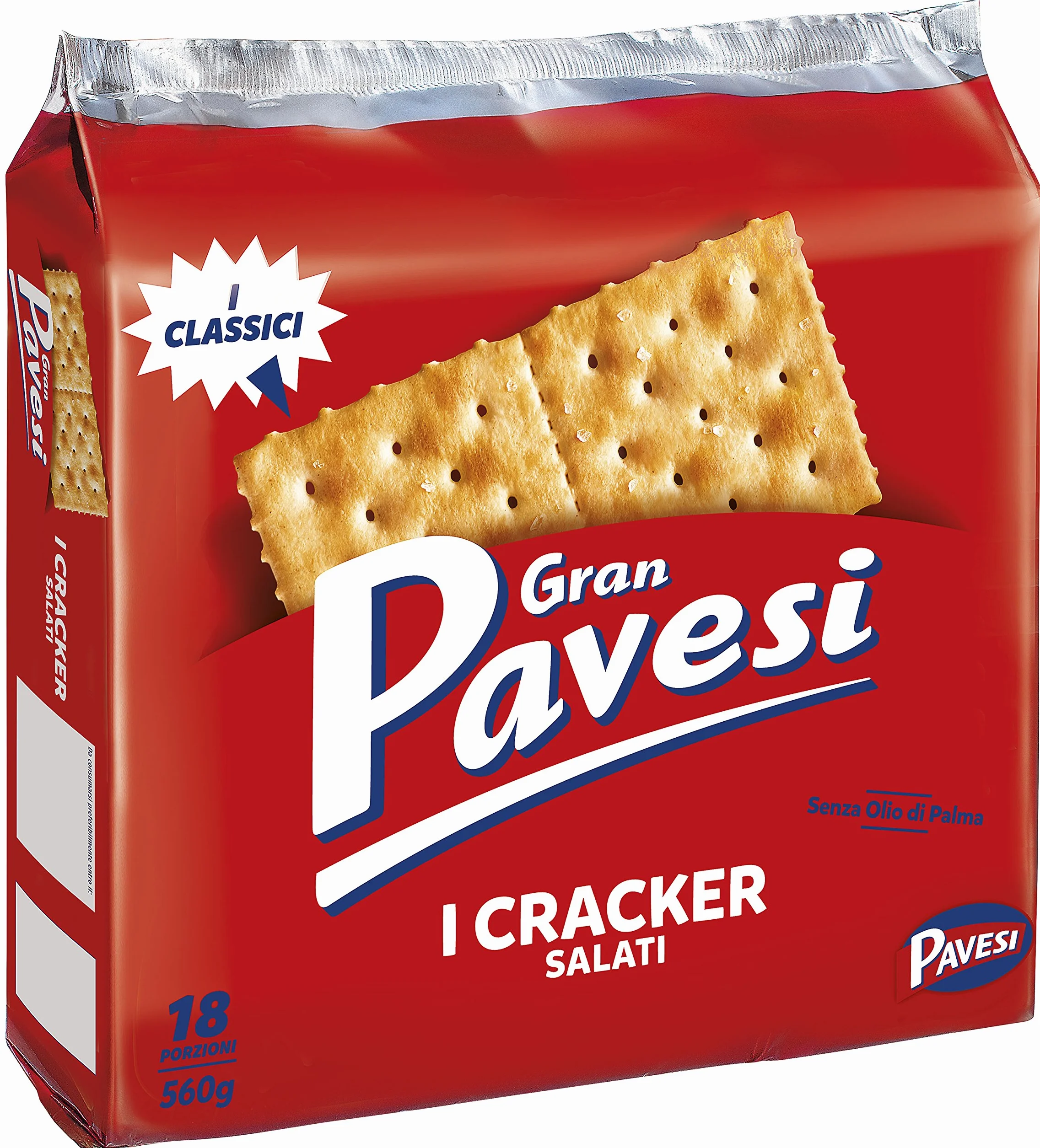 Gran Pavesi - Crackers Salados - 4 unidades de 560 g [2240 g]