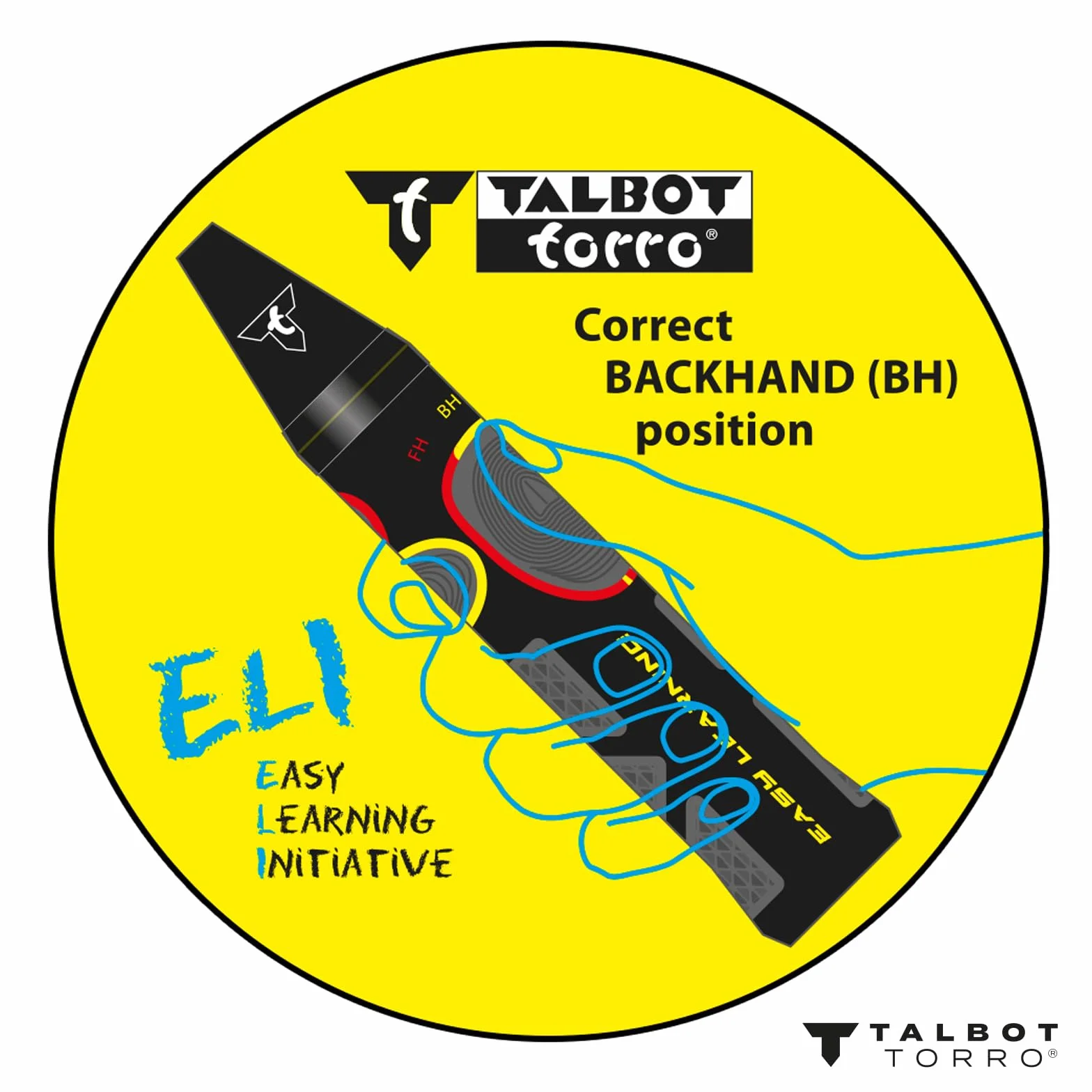 Talbot Torro Raqueta de bádminton 66,5 cm mango de aprendizaje cabeza isotónica
