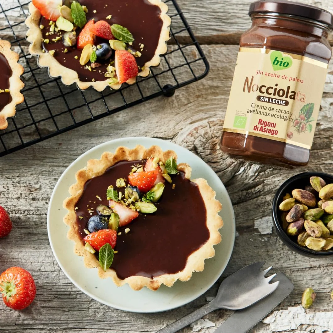 RIGONI DI ASIAGO - Nocciolata Sin Leche, Crema de Cacao y Avellanas Ecológico - 250g