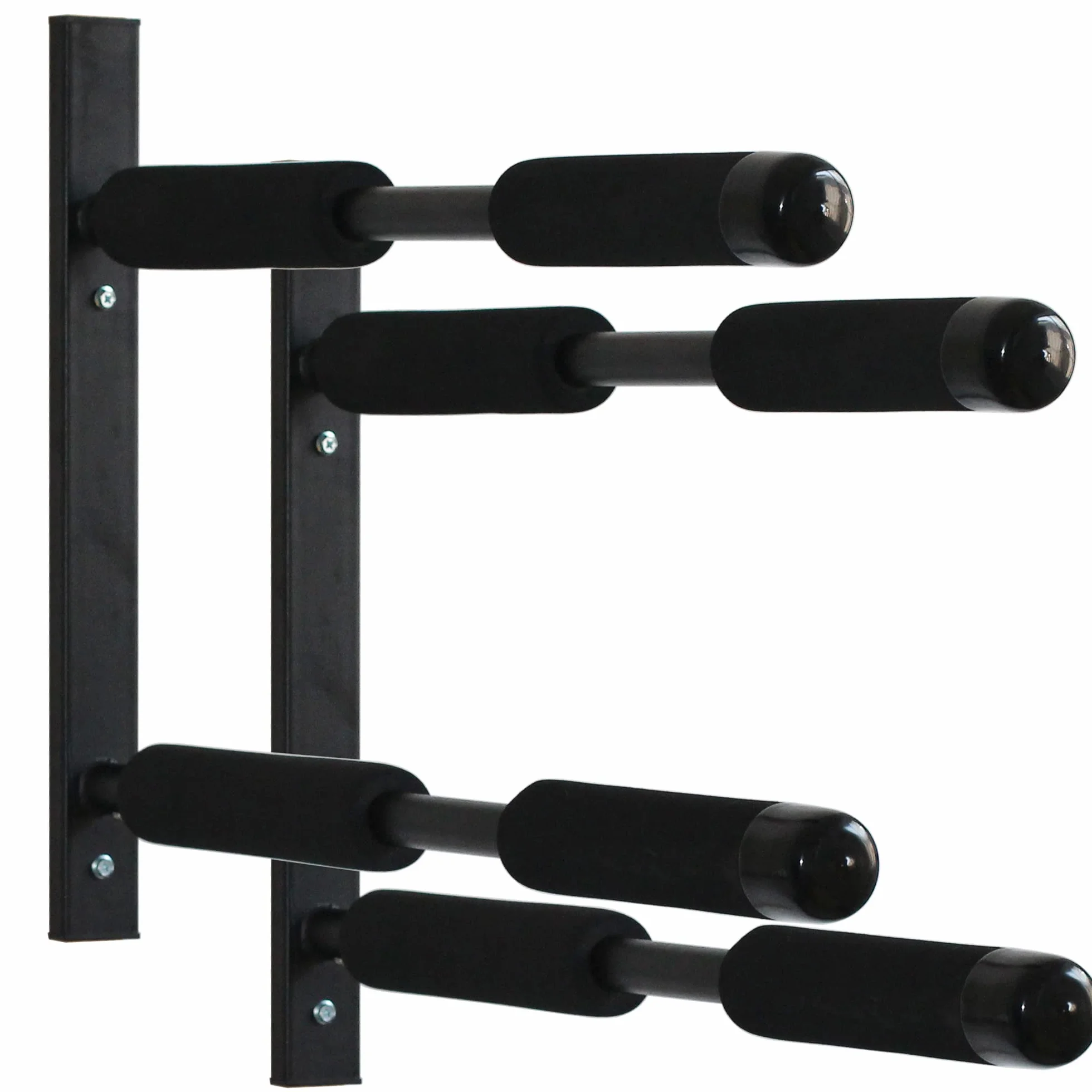 4boarder® Soporte de pared para 2 tablas de paddleboard surf longboard kayak negro