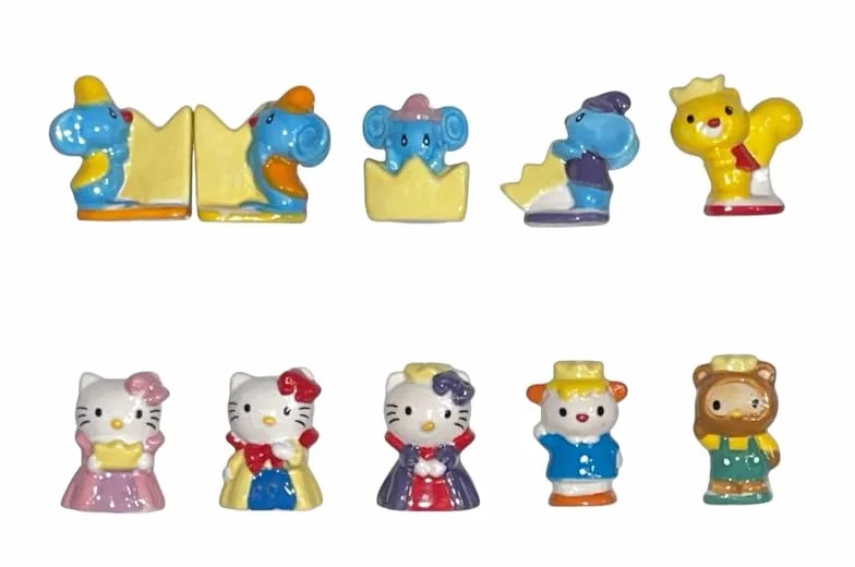 habas temáticas Epifanía de Kitty – Habas de colección para galette de reyes Epifanía – Habas multicolor