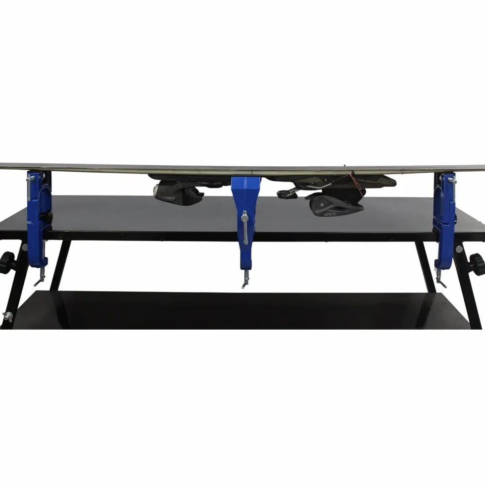 Étau de ski alpin métallique réglable angle et hauteur pour réparer et cirer les skis