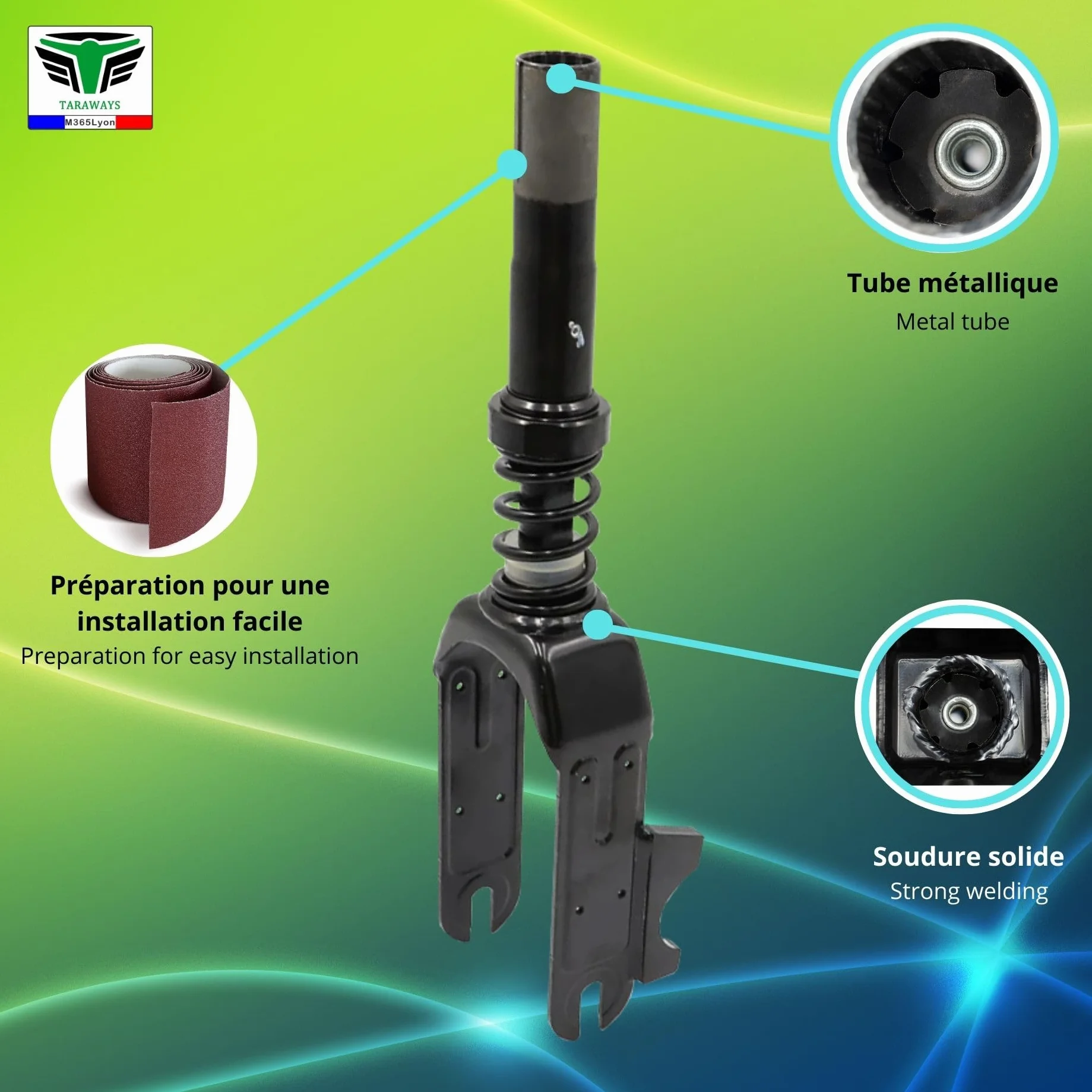 Ninebot F2 Pro Horquilla delantera para patinete eléctrico