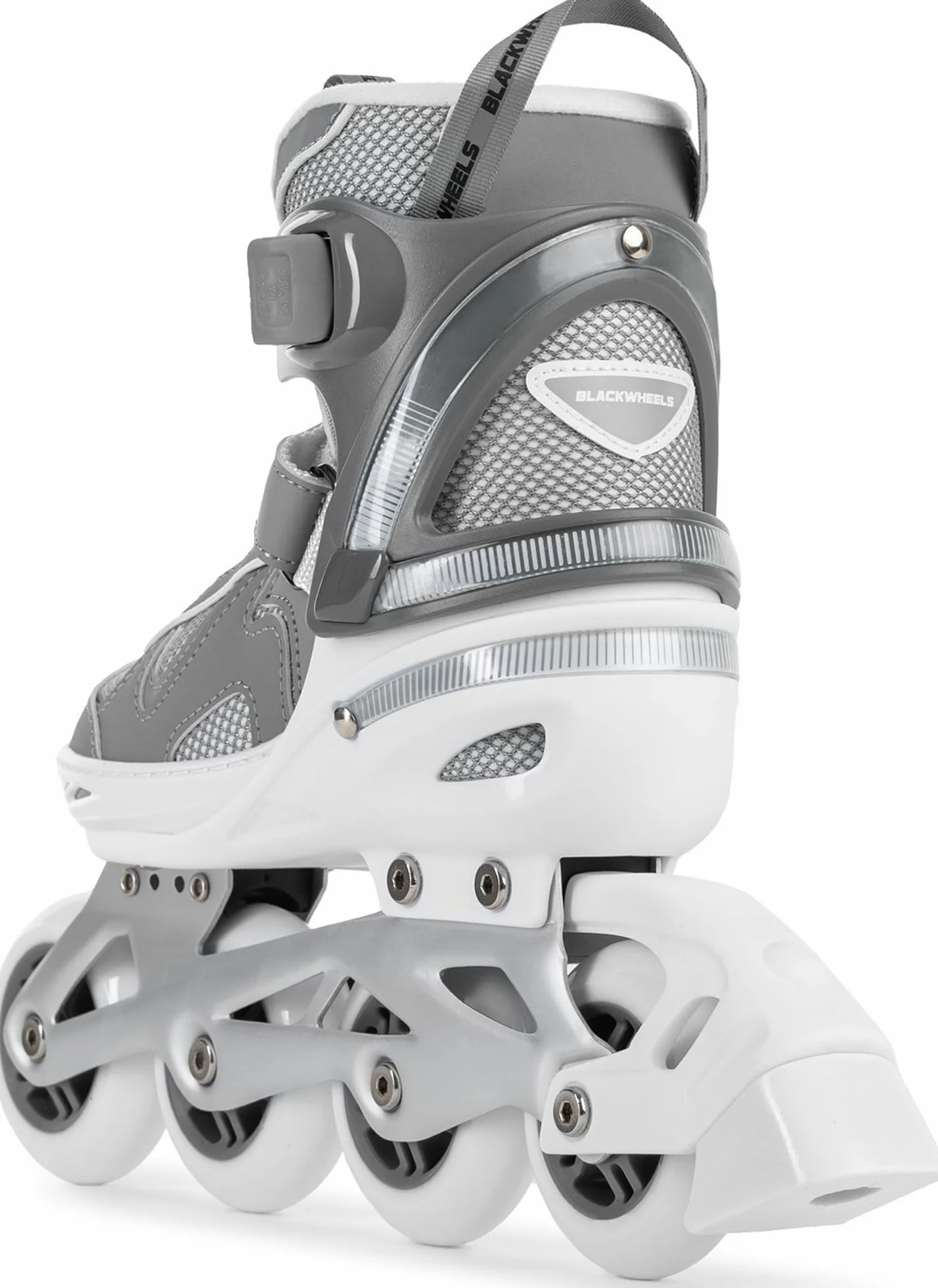 BLACKWHEELS Flex Pro Patines en línea Ajustables con chasis de Aluminio, rodamientos ABEC-7 y Sistema de Triple Cierre