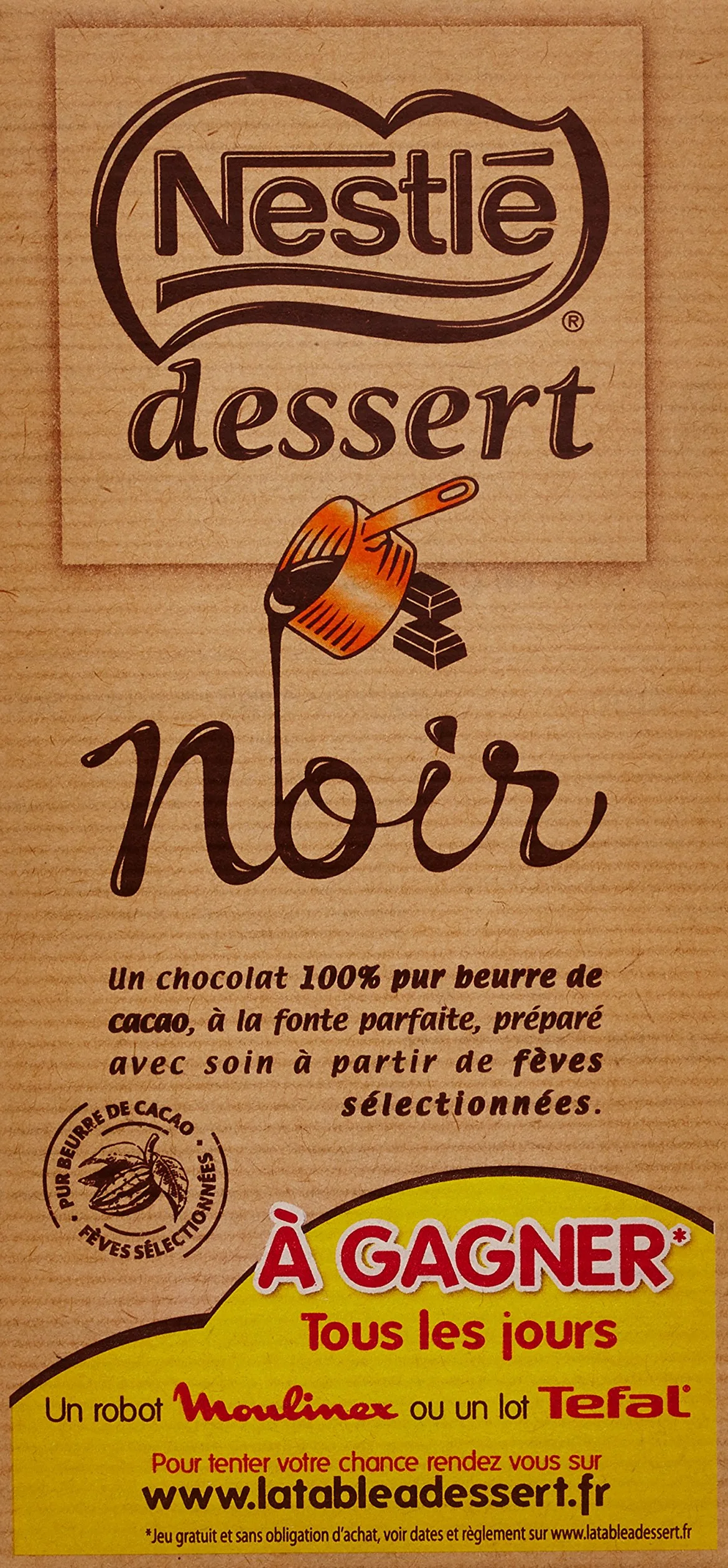 Nestlé dessert Nestlé Postres De Chocolate 2 Negro Tabletas 205G
